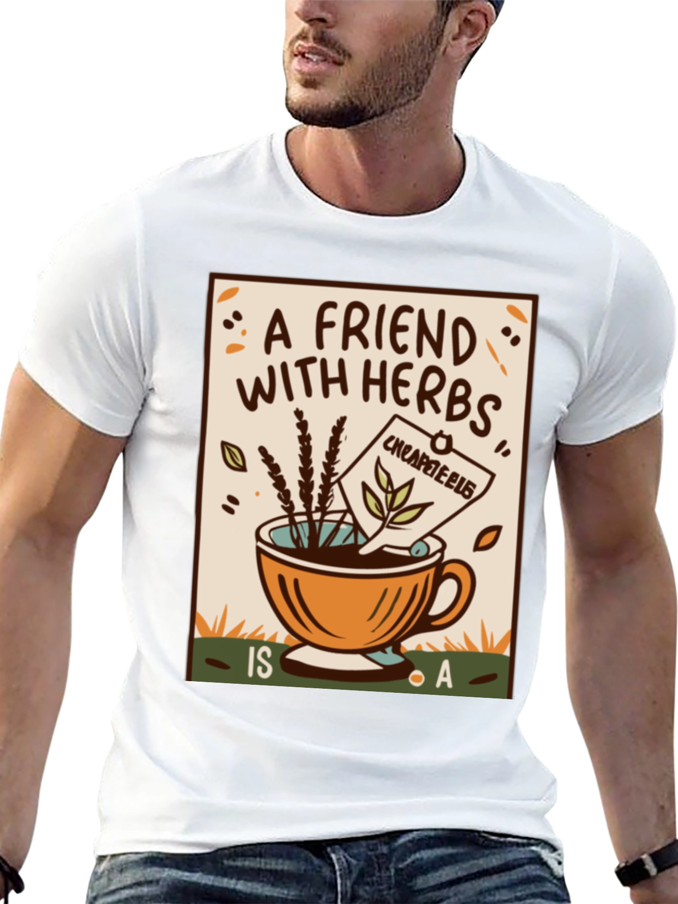 Herbal Tea Friend Graphic T-Shirt