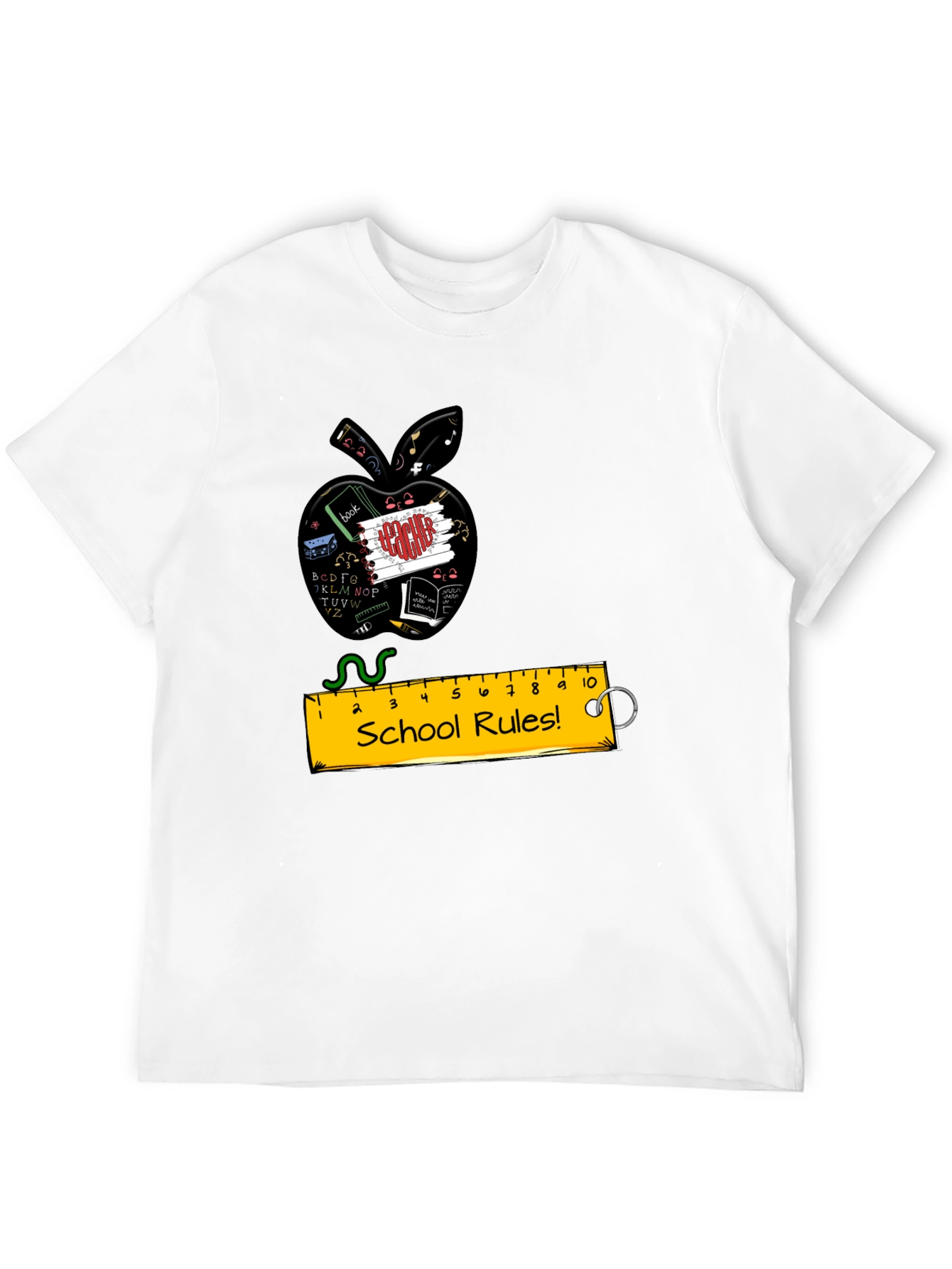 Teachers Apple School Rules T-Shirt