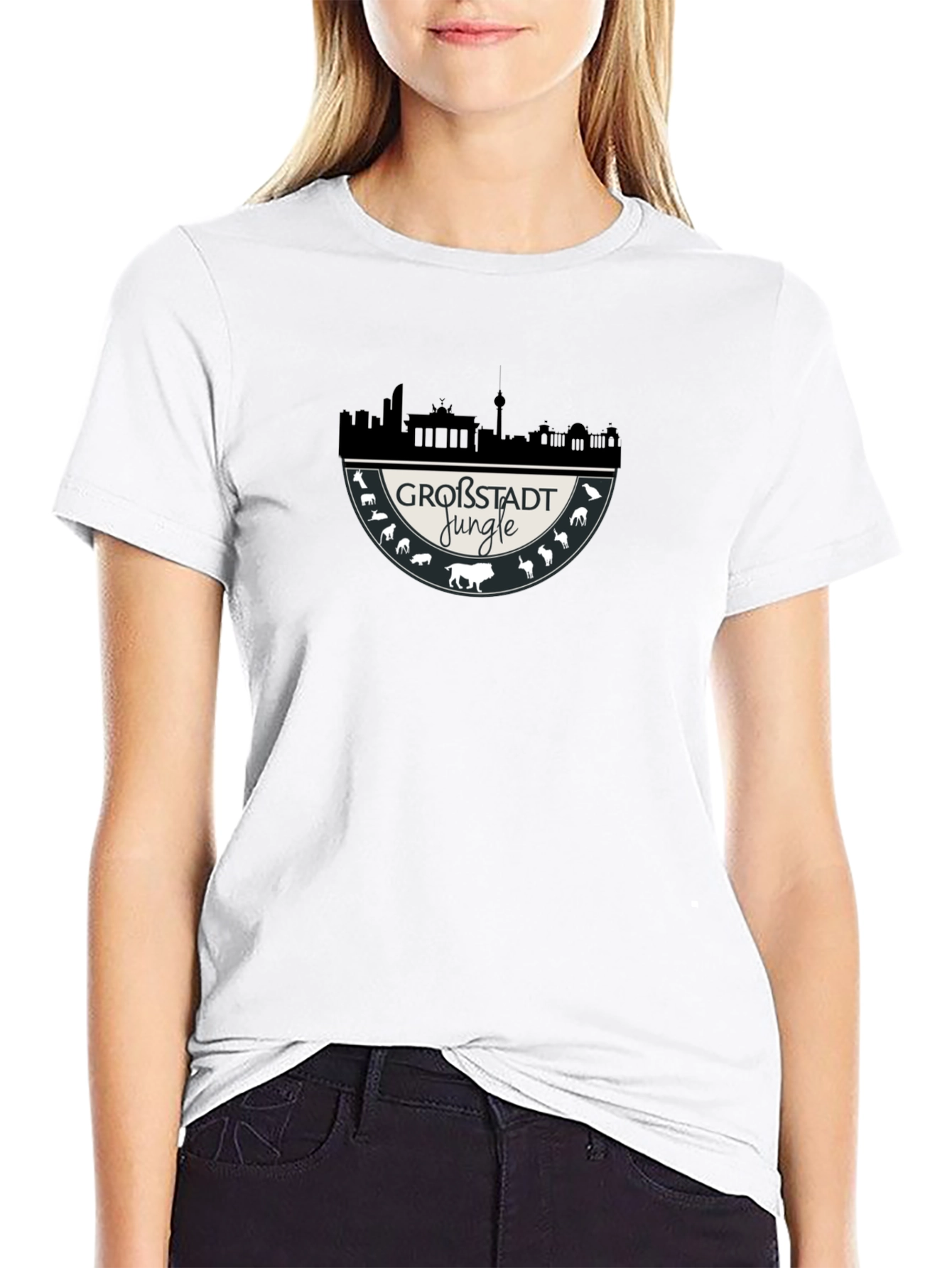 Großstadt Jungle Graphic Tee - Black