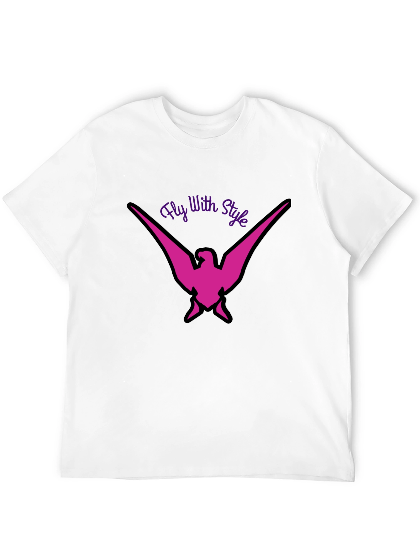 Fly With Style Graphic Tee - Black