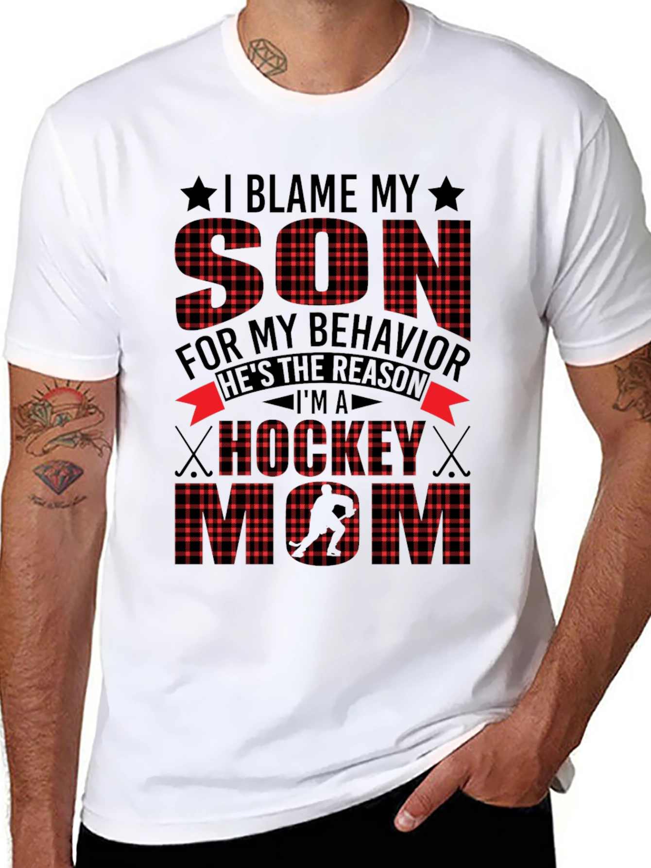 Hockey Mom T-Shirt - Blame My Son