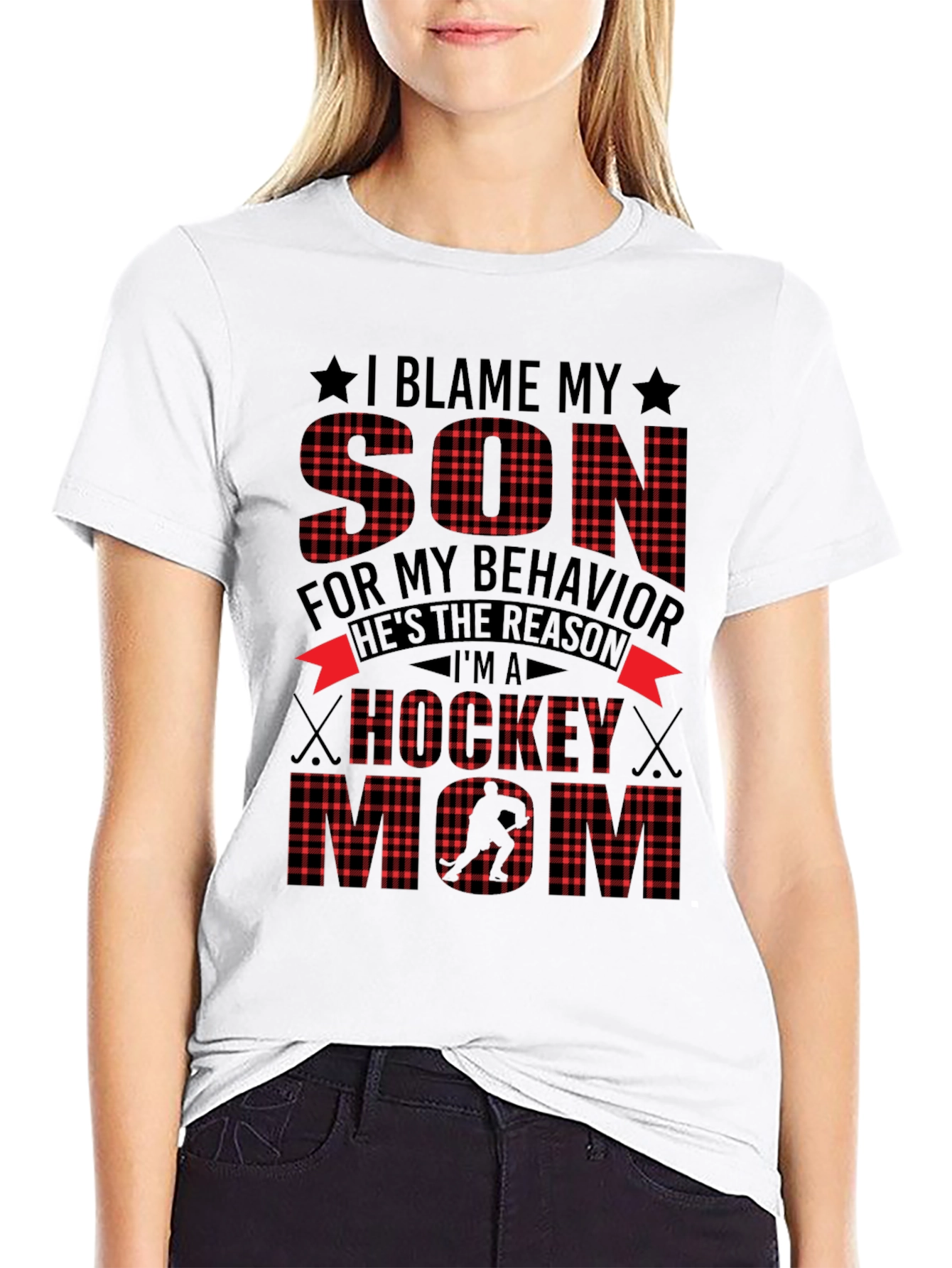 Hockey Mom T-Shirt - Blame My Son