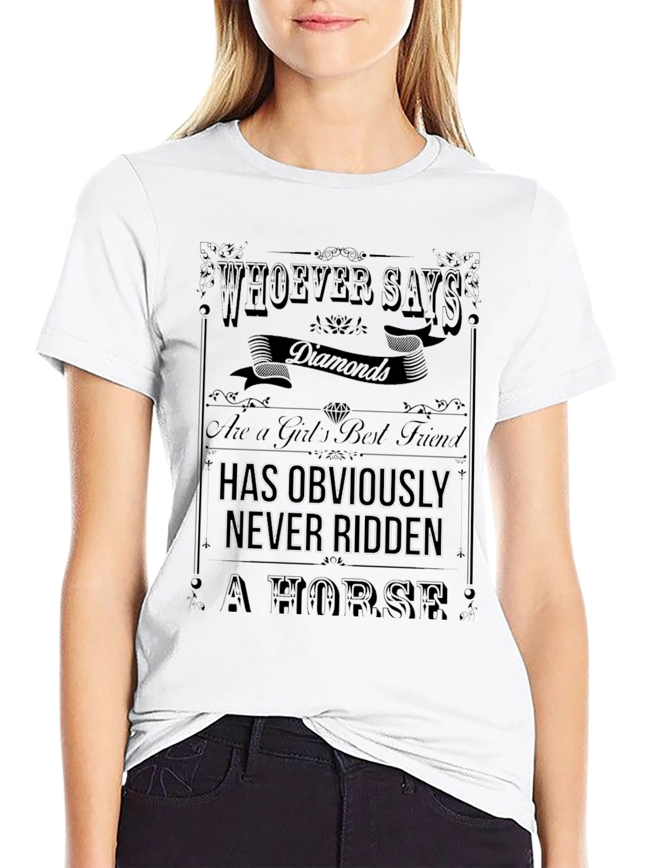Diamonds & Horses Graphic Tee