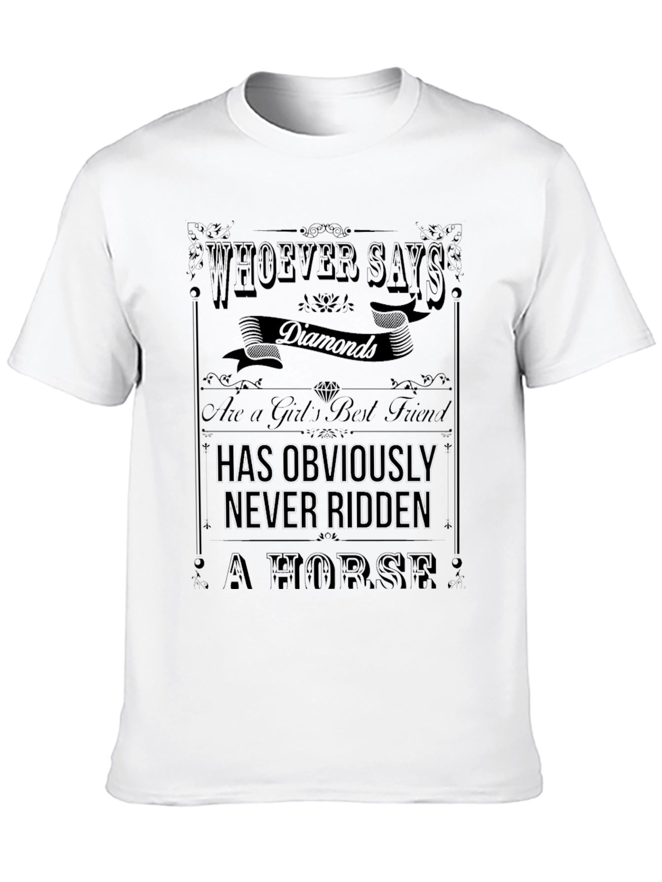 Diamonds & Horses Graphic Tee