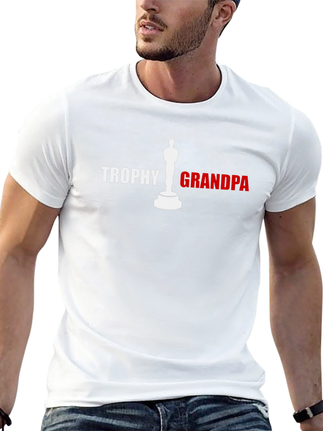 Trophy Grandpa Graphic Tee - Black