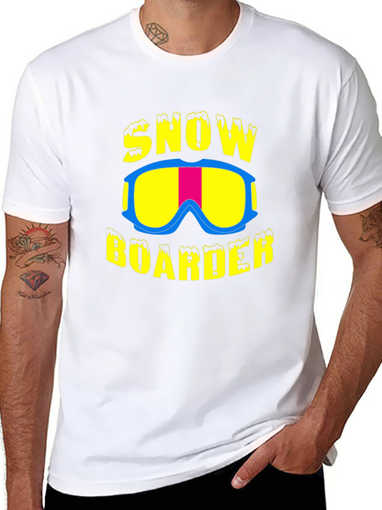 Snowboarder Graphic T-Shirt - Winter Sports Tee