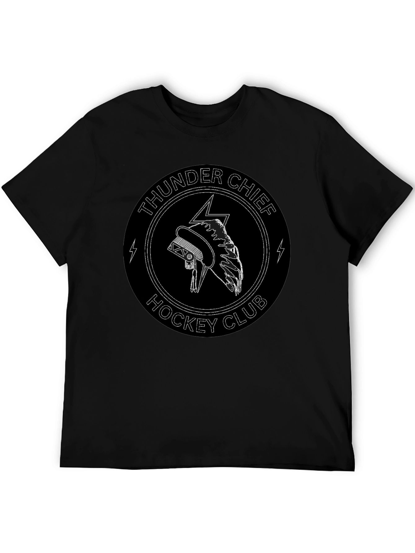 Thunder Chief Hockey Club Black T-Shirt