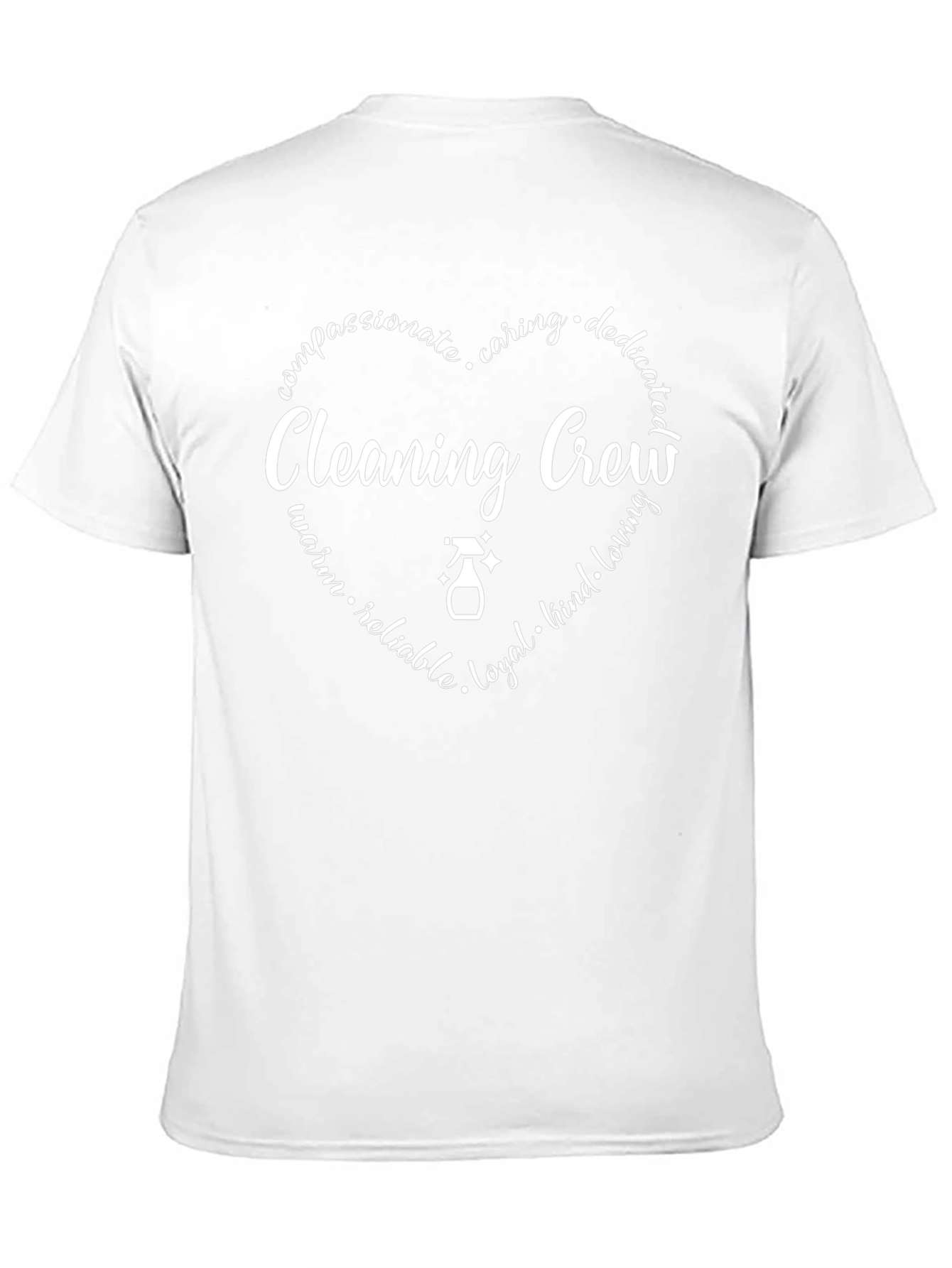 Cleaning Crew Heart Graphic Tee - Black