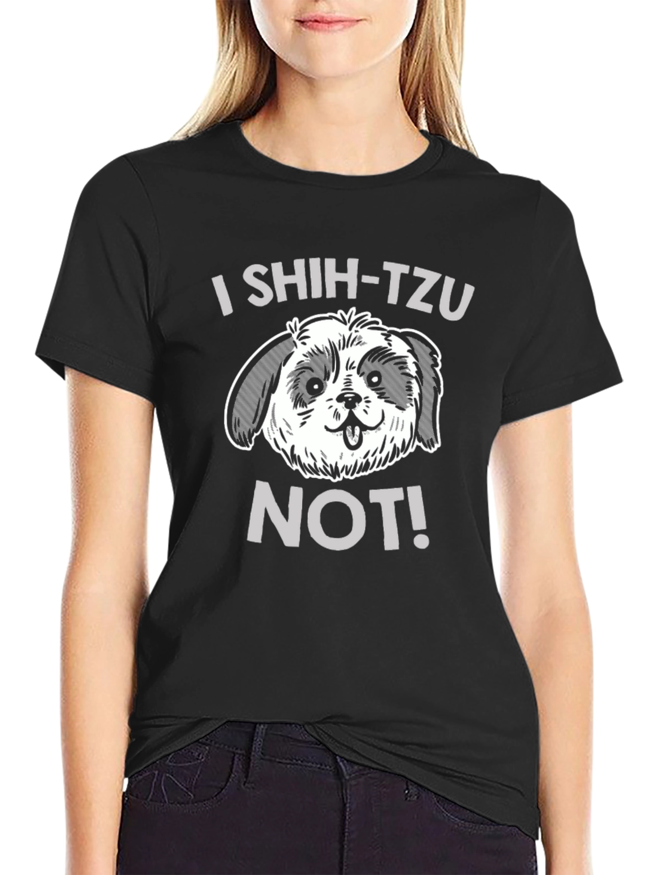 I Shih Tzu Not! Funny Dog Lover Graphic T-Shirt