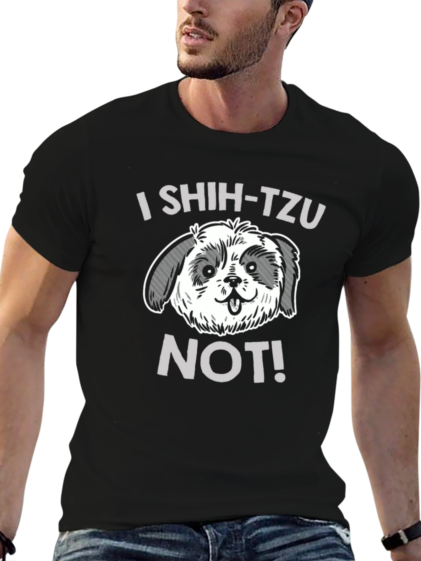 I Shih Tzu Not! Funny Dog Lover Graphic T-Shirt