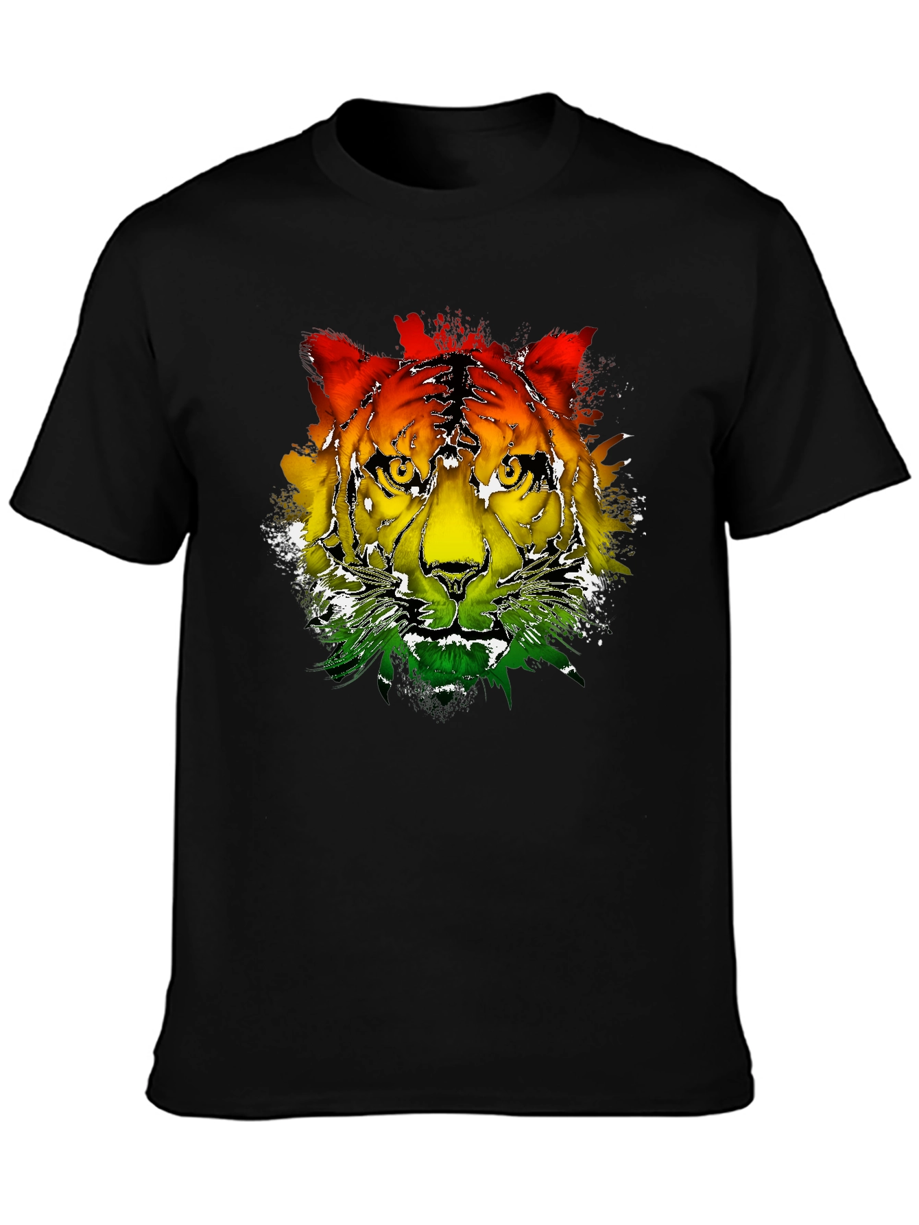 Rasta Tiger Graphic Tee - Cool Reggae T-Shirt