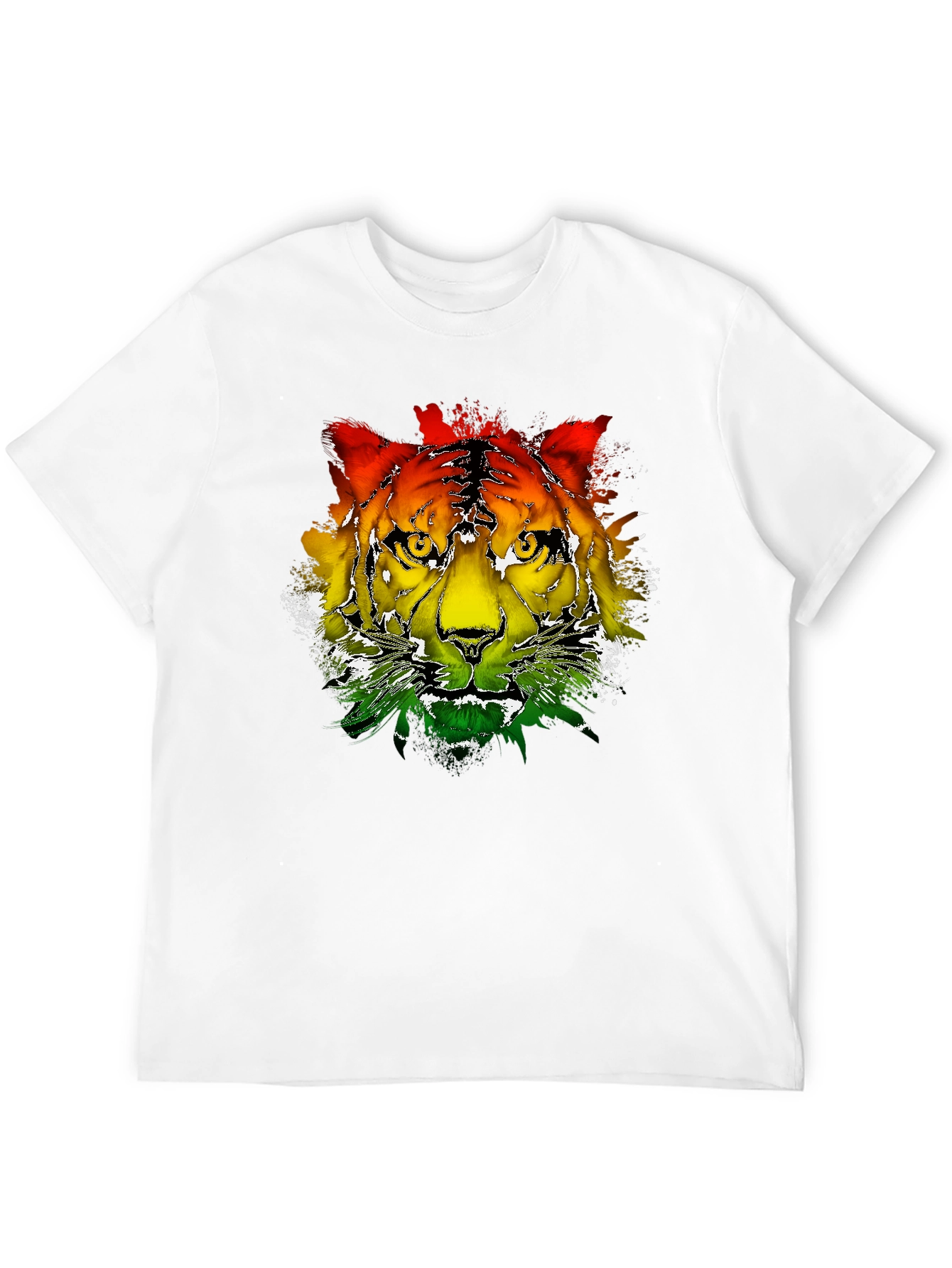 Rasta Tiger Graphic Tee - Cool Reggae T-Shirt