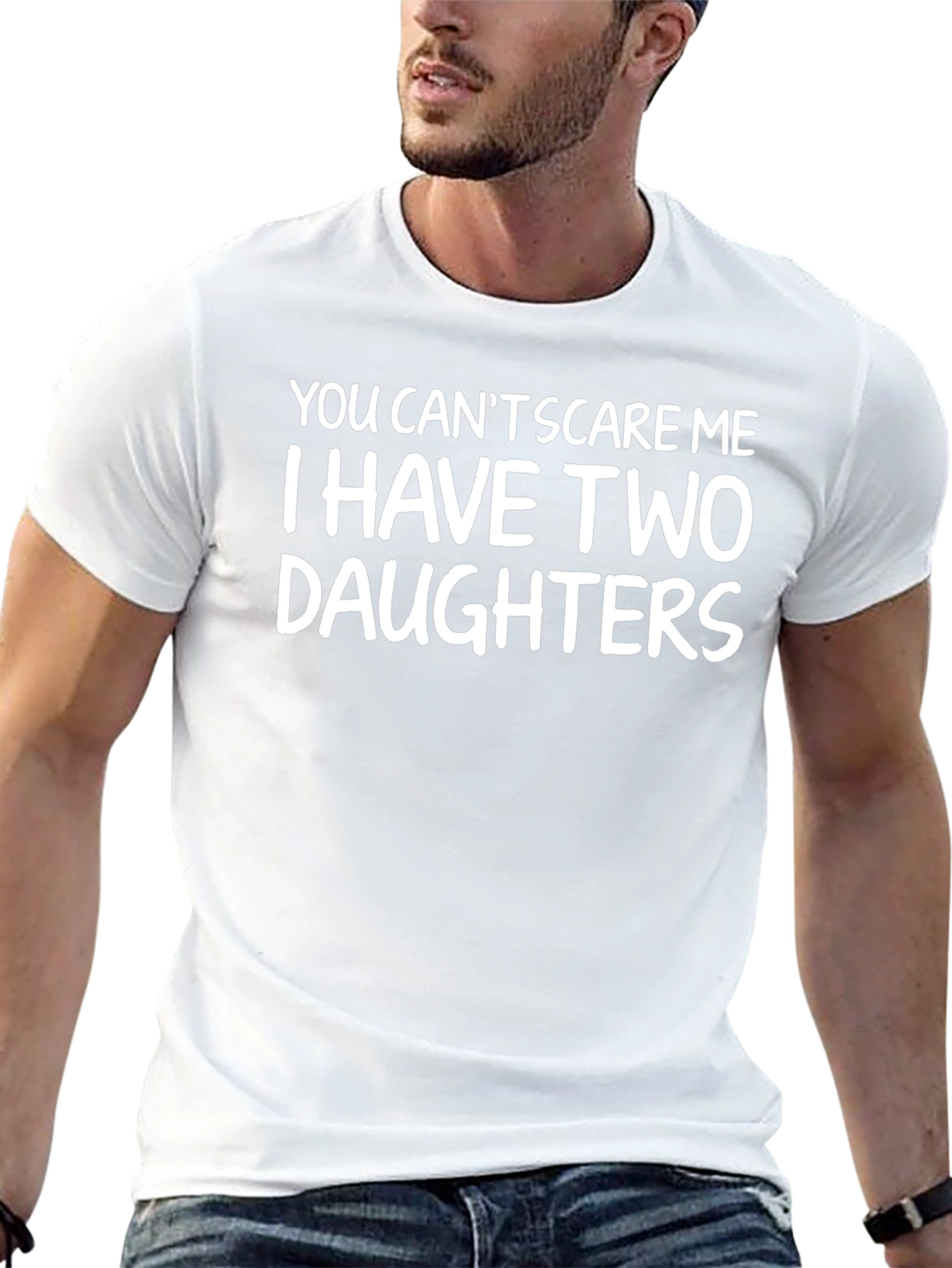 Funny Dad T-Shirt: I Have Two Daughters