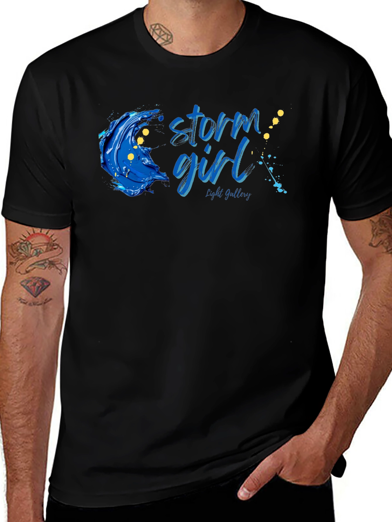 Storm Girl Graphic Black T-Shirt