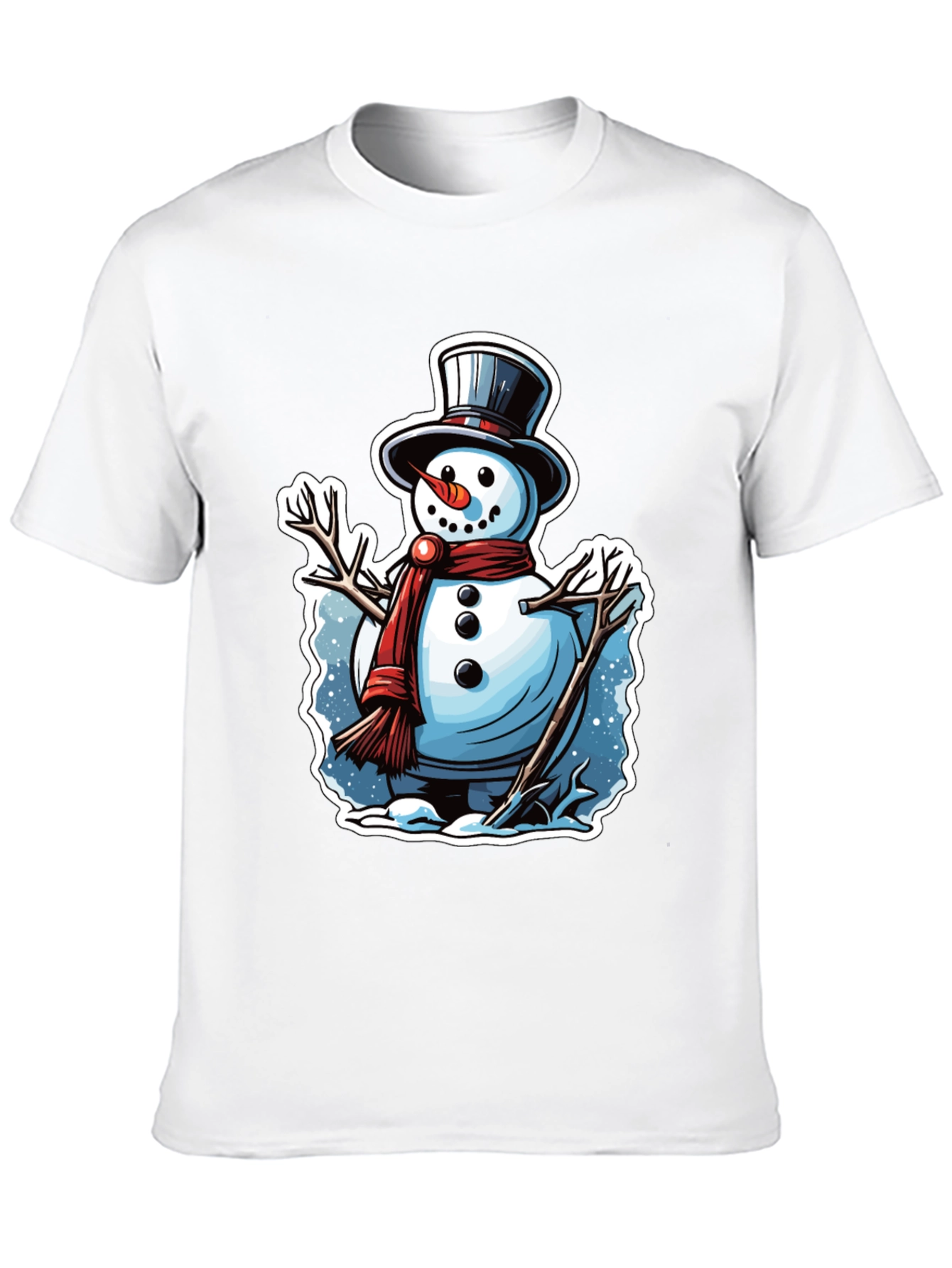 Festive Snowman Graphic Tee