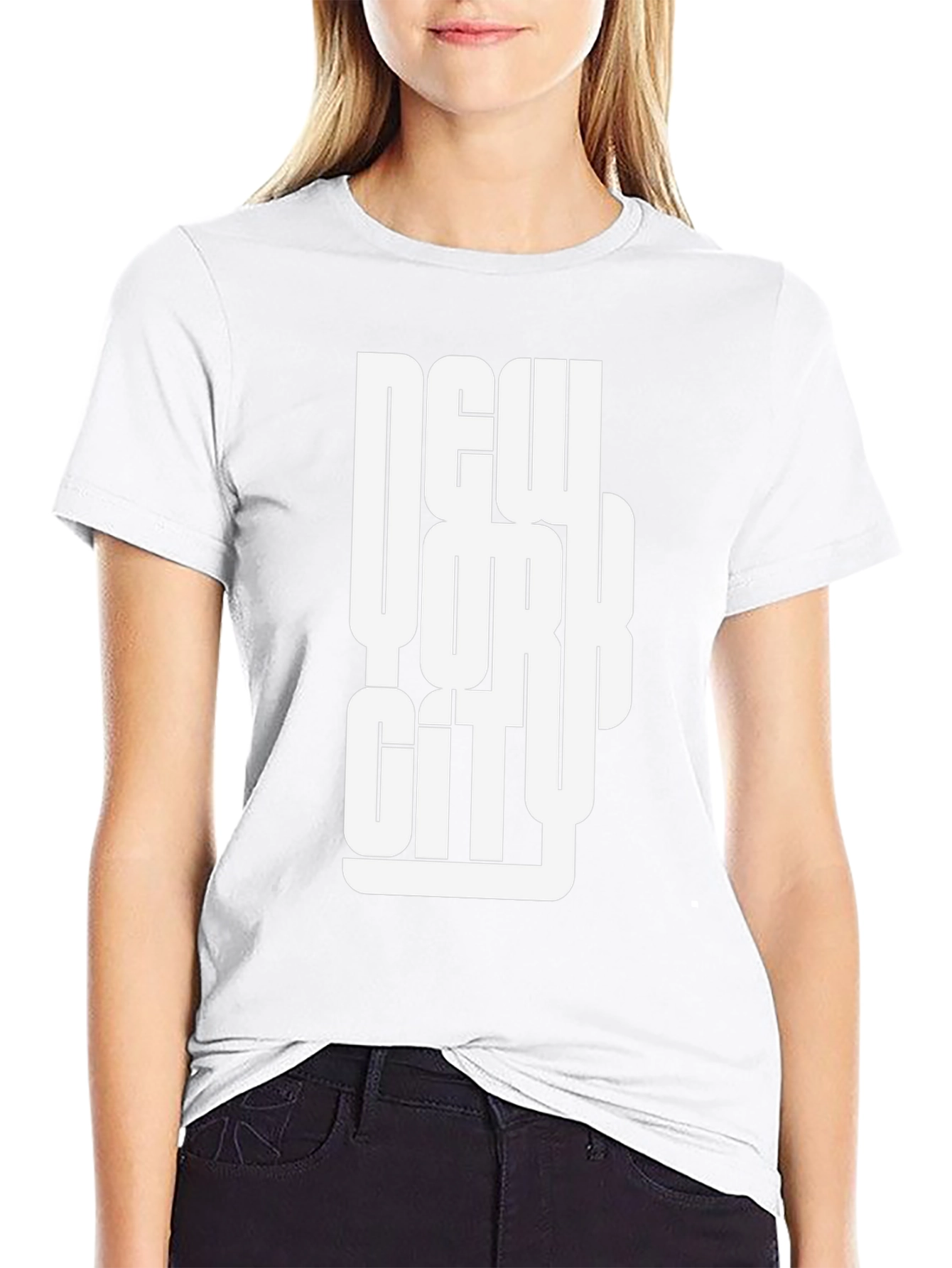 New York City Graphic Print Black T-Shirt