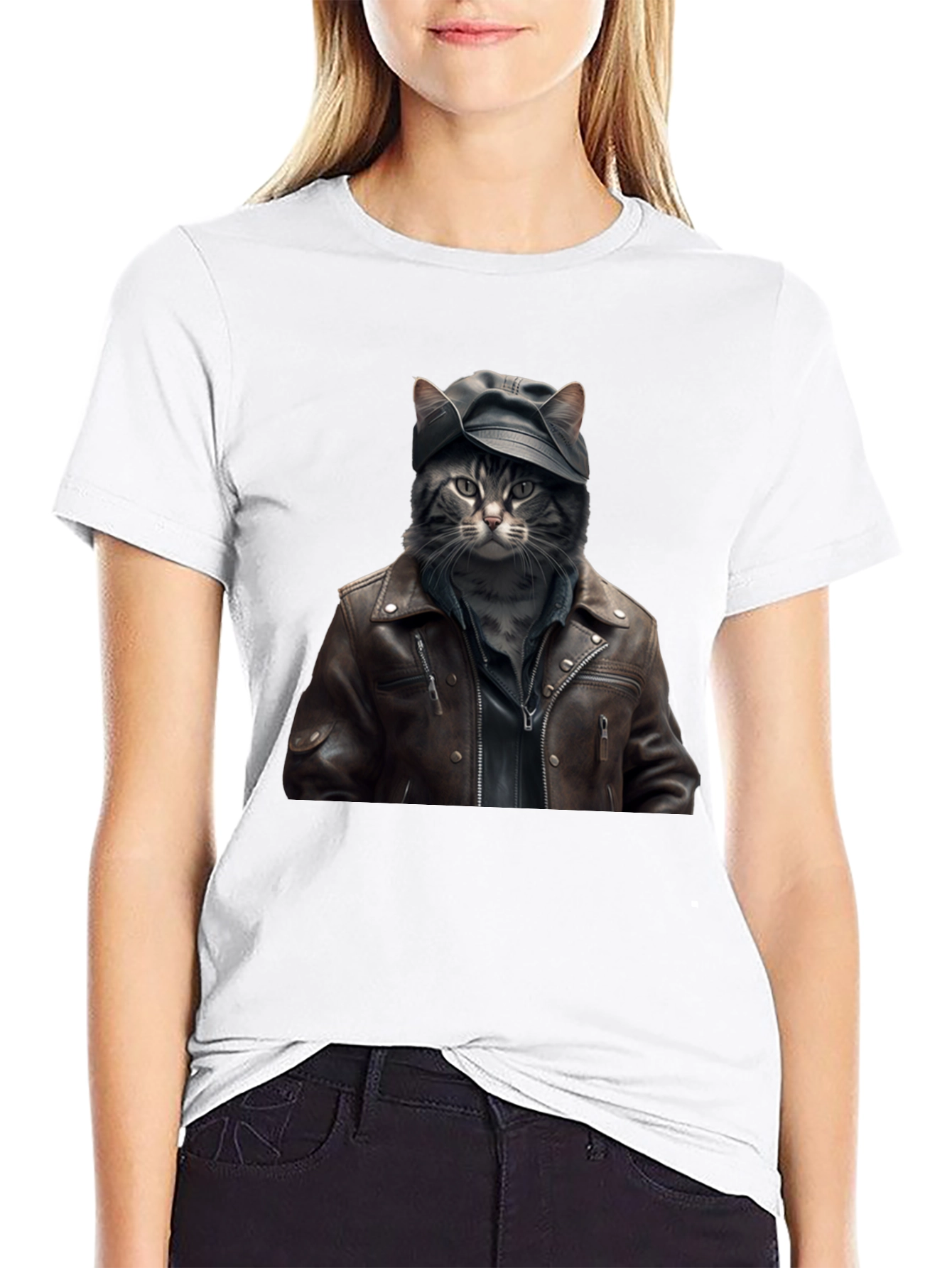 Cool Cat Biker T-Shirt