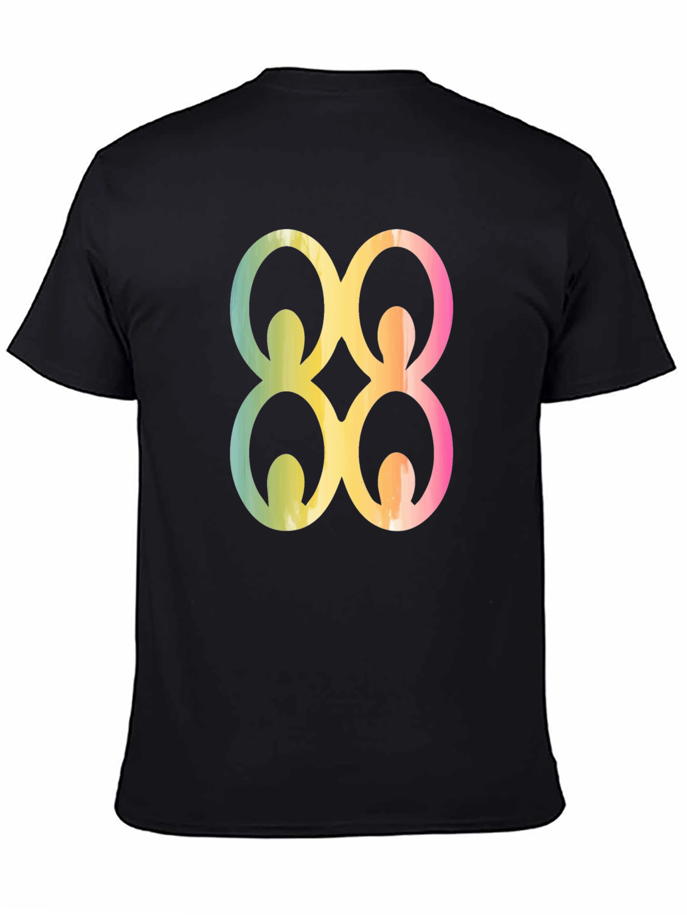 Adinkra Symbol Graphic Tee - Black