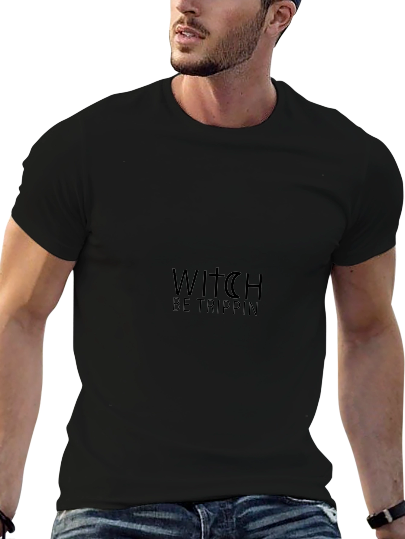 Witch Be Trippin Black Tee