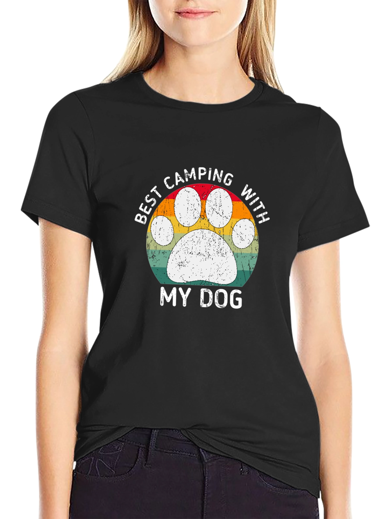 Best Camping With My Dog T-Shirt