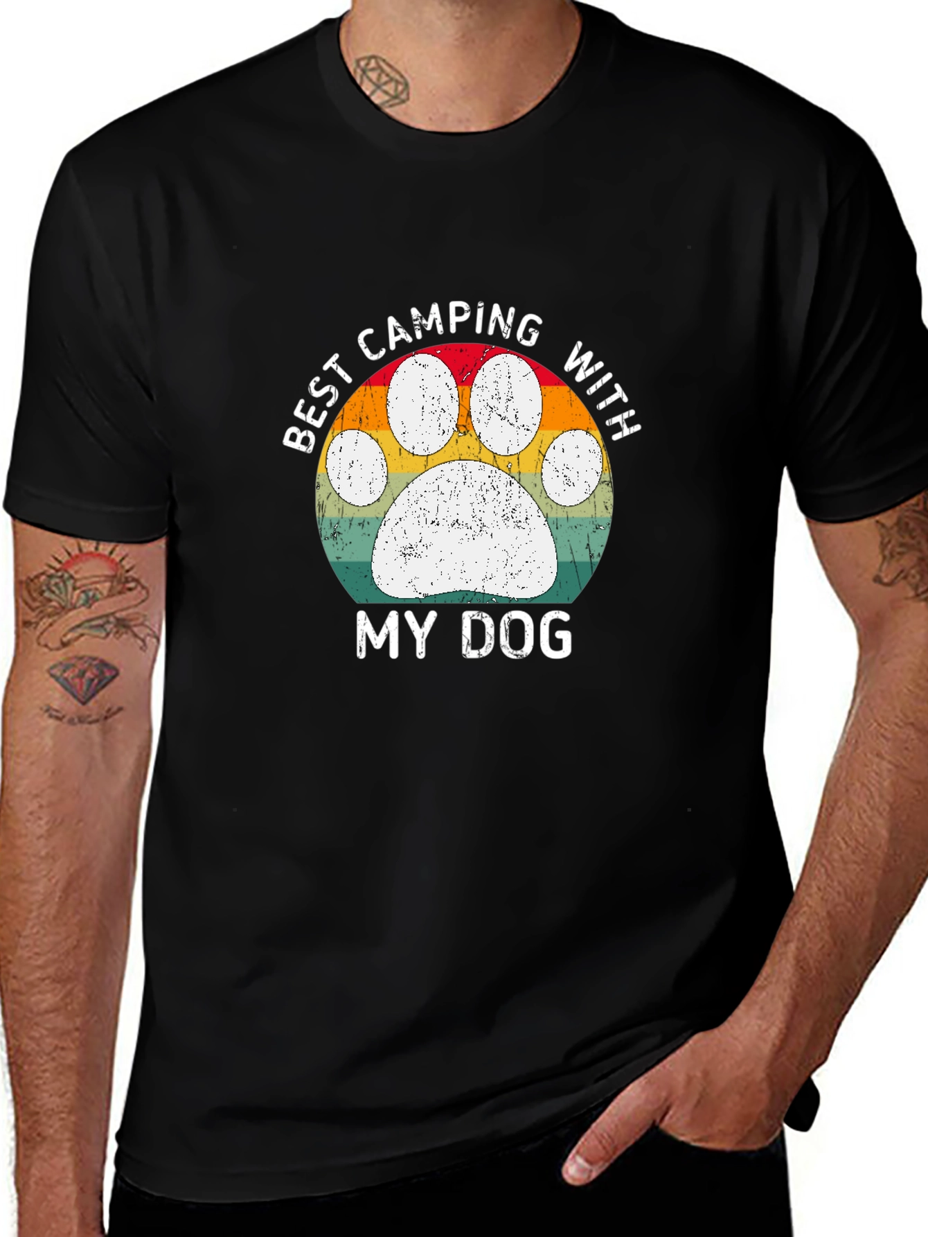 Best Camping With My Dog T-Shirt