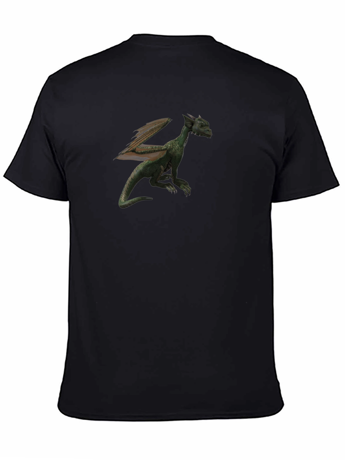 Dragon Graphic T-Shirt - Black Cotton Tee