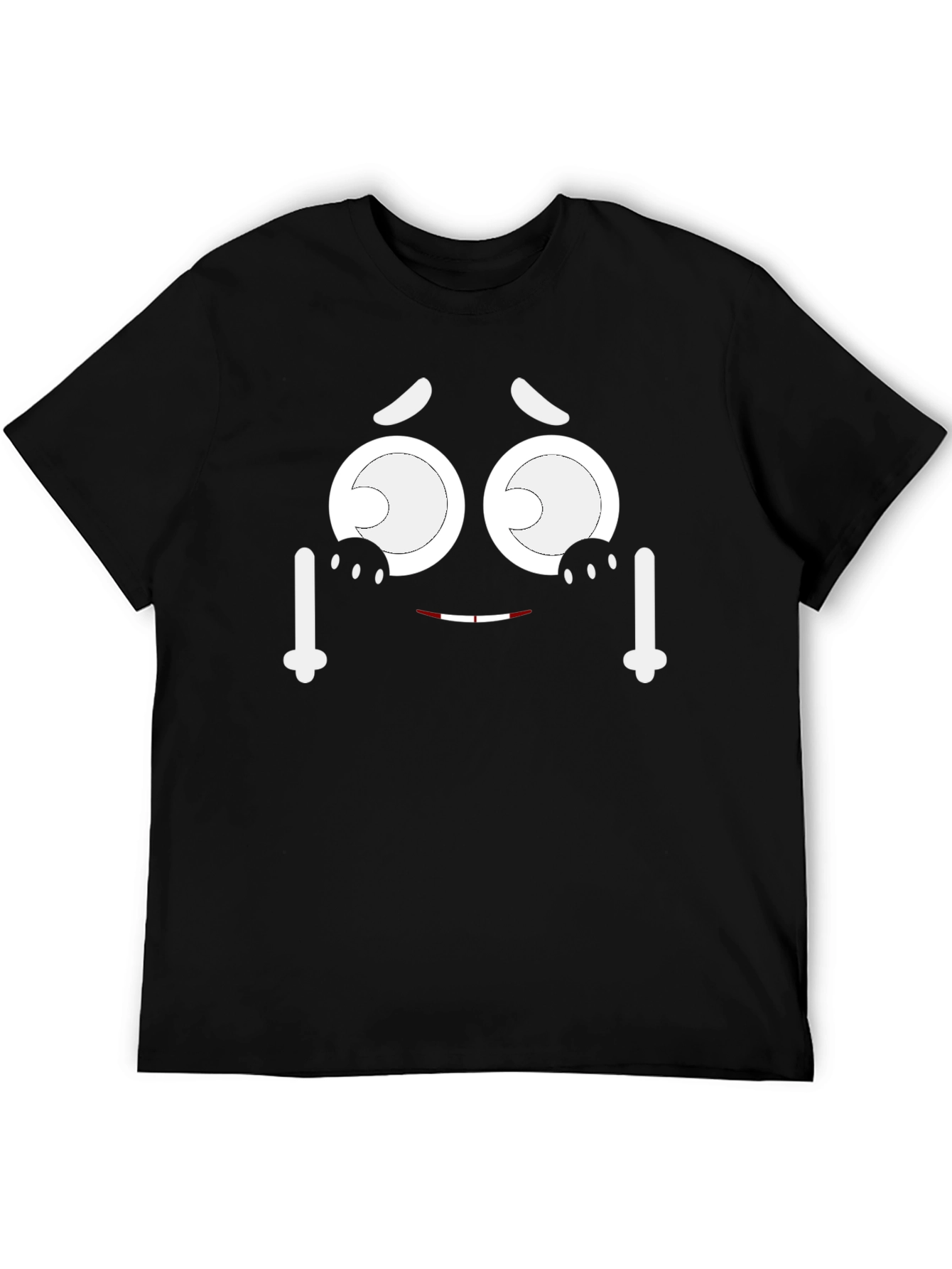 Funny Face Graphic T-Shirt - Expressive & Unique Design