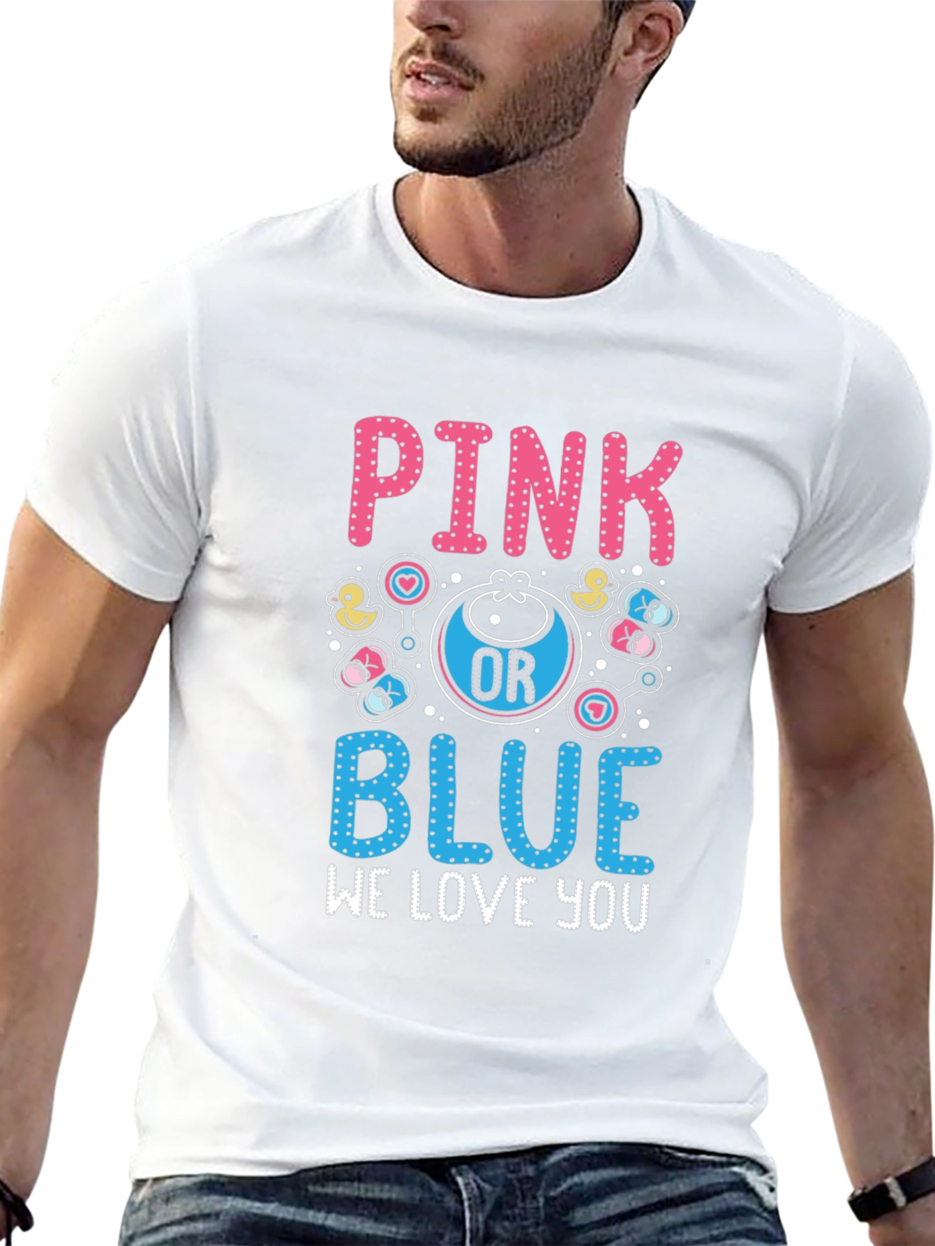 Pink or Blue Gender Reveal T-Shirt