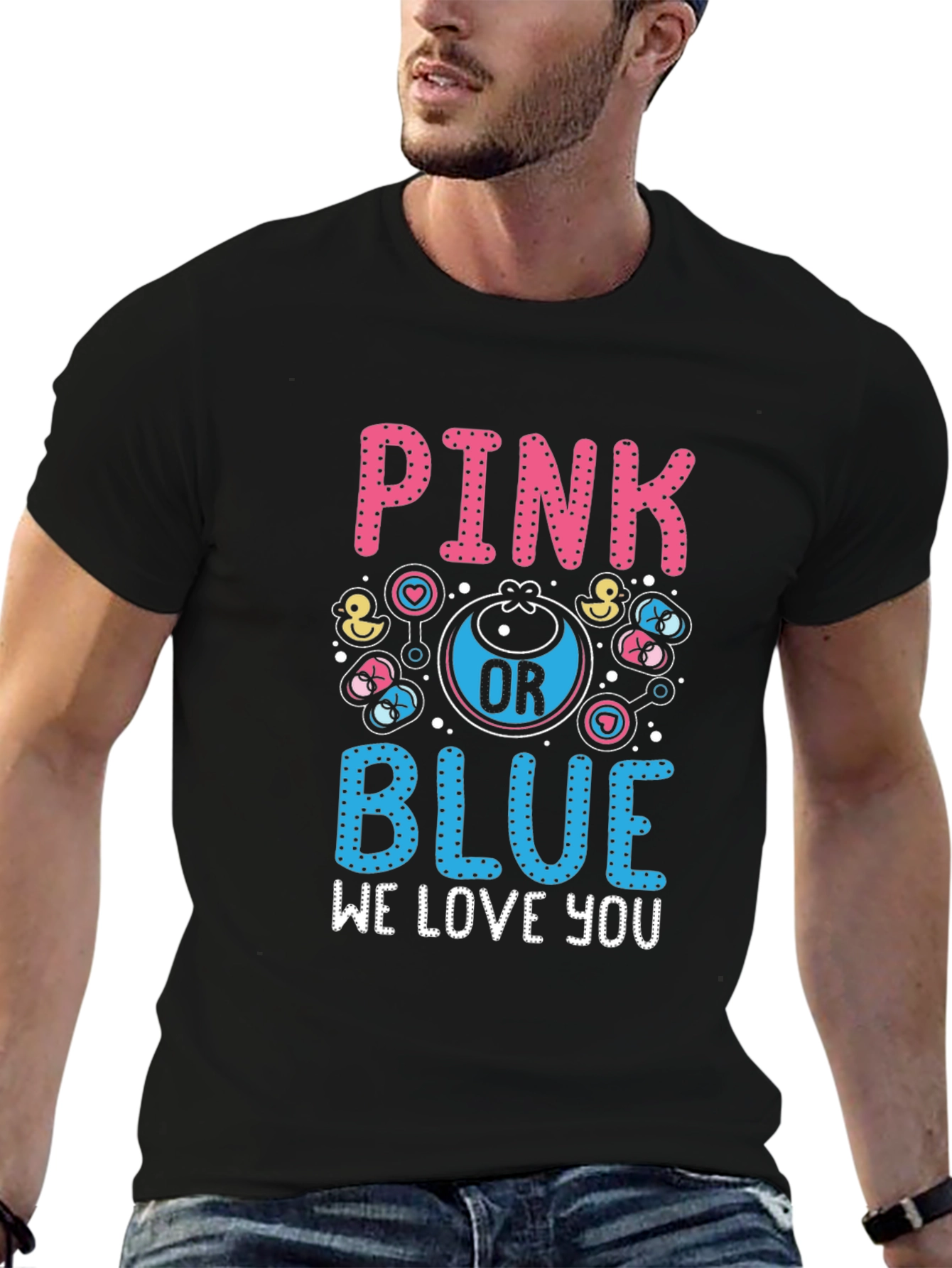 Pink or Blue Gender Reveal T-Shirt