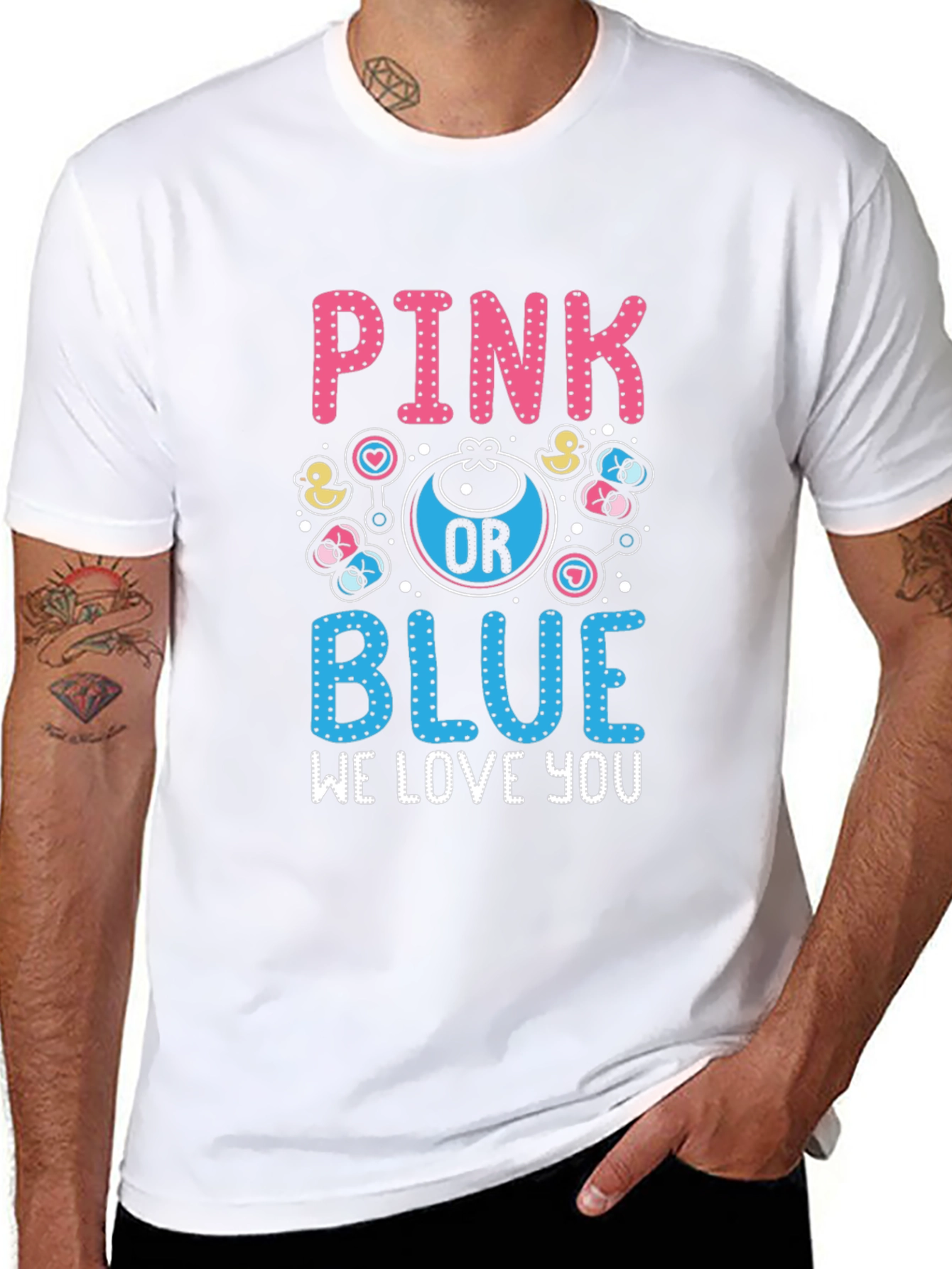 Pink or Blue Gender Reveal T-Shirt