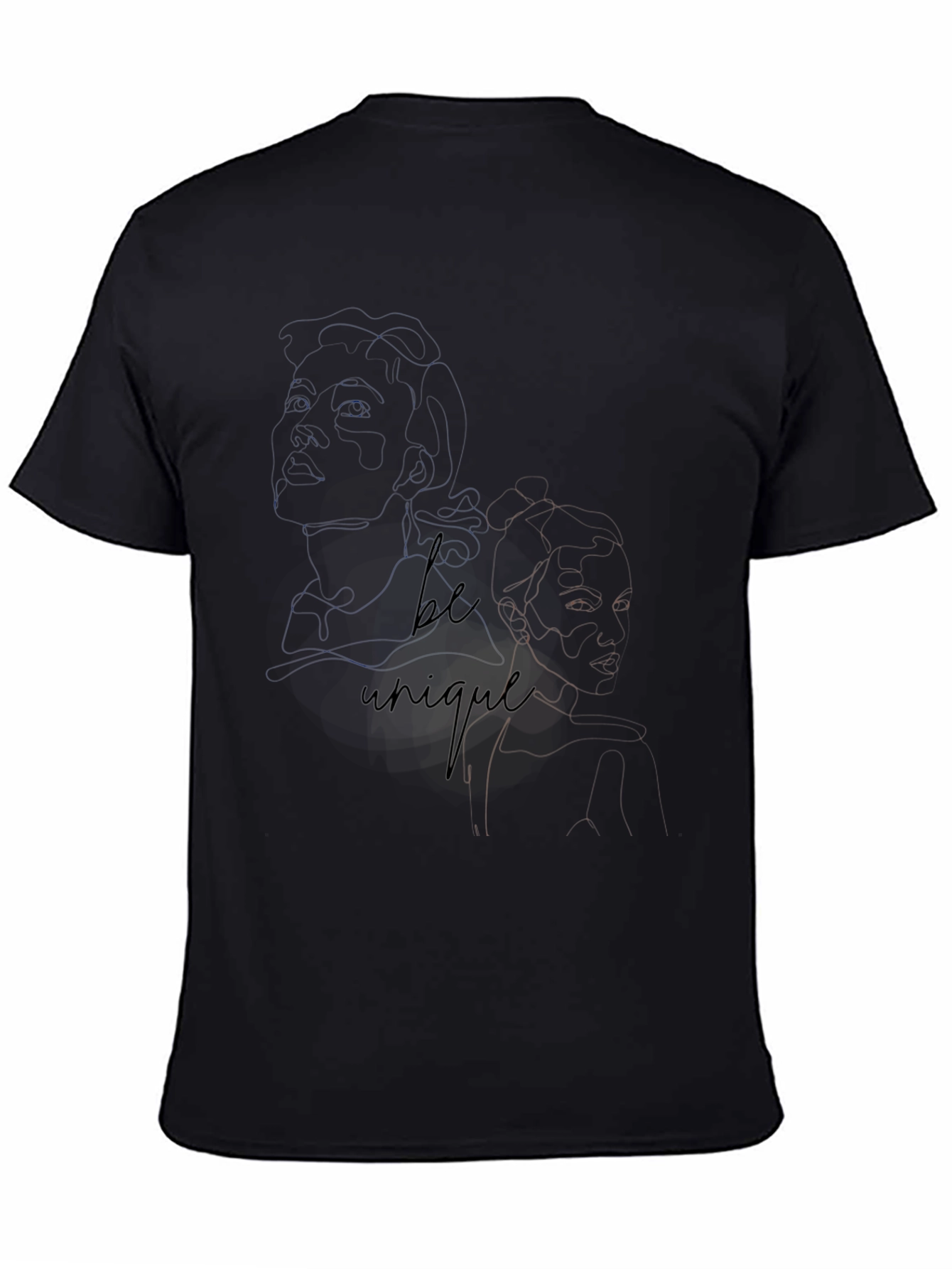 Unique Graphic Tee - Black T-Shirt for Men