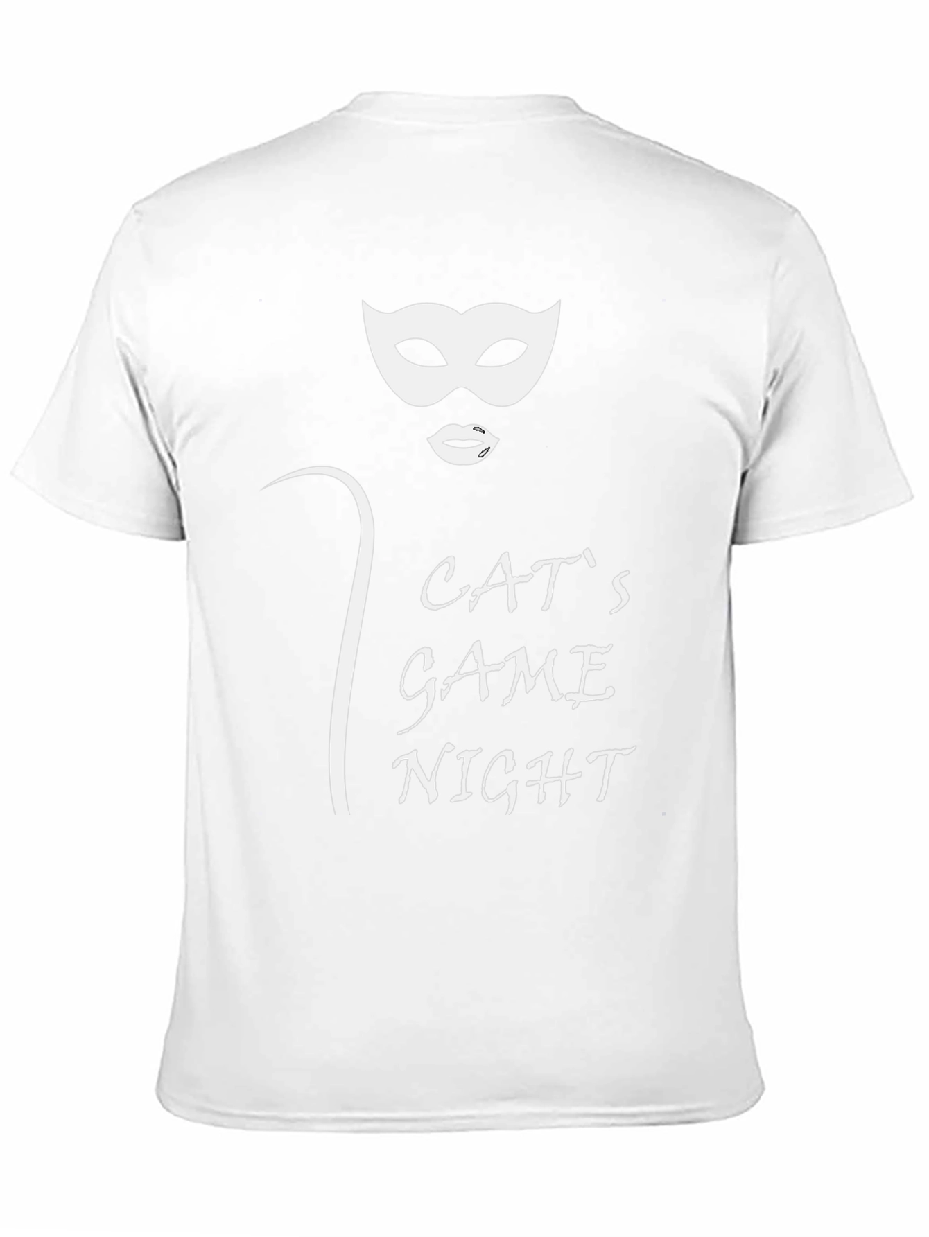 Cats Game Night Black T-Shirt