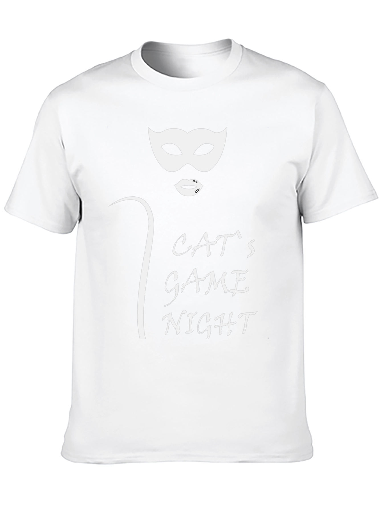 Cats Game Night Black T-Shirt