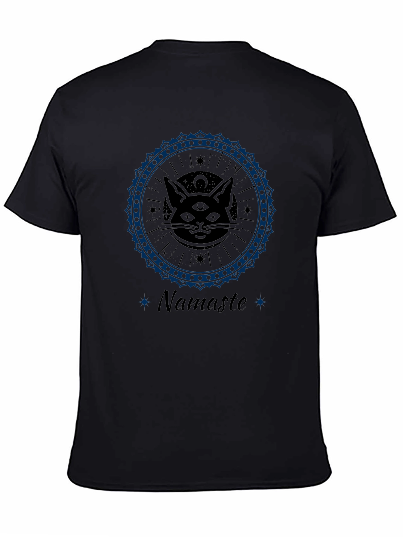 Namaste Cat Mandala Graphic Tee