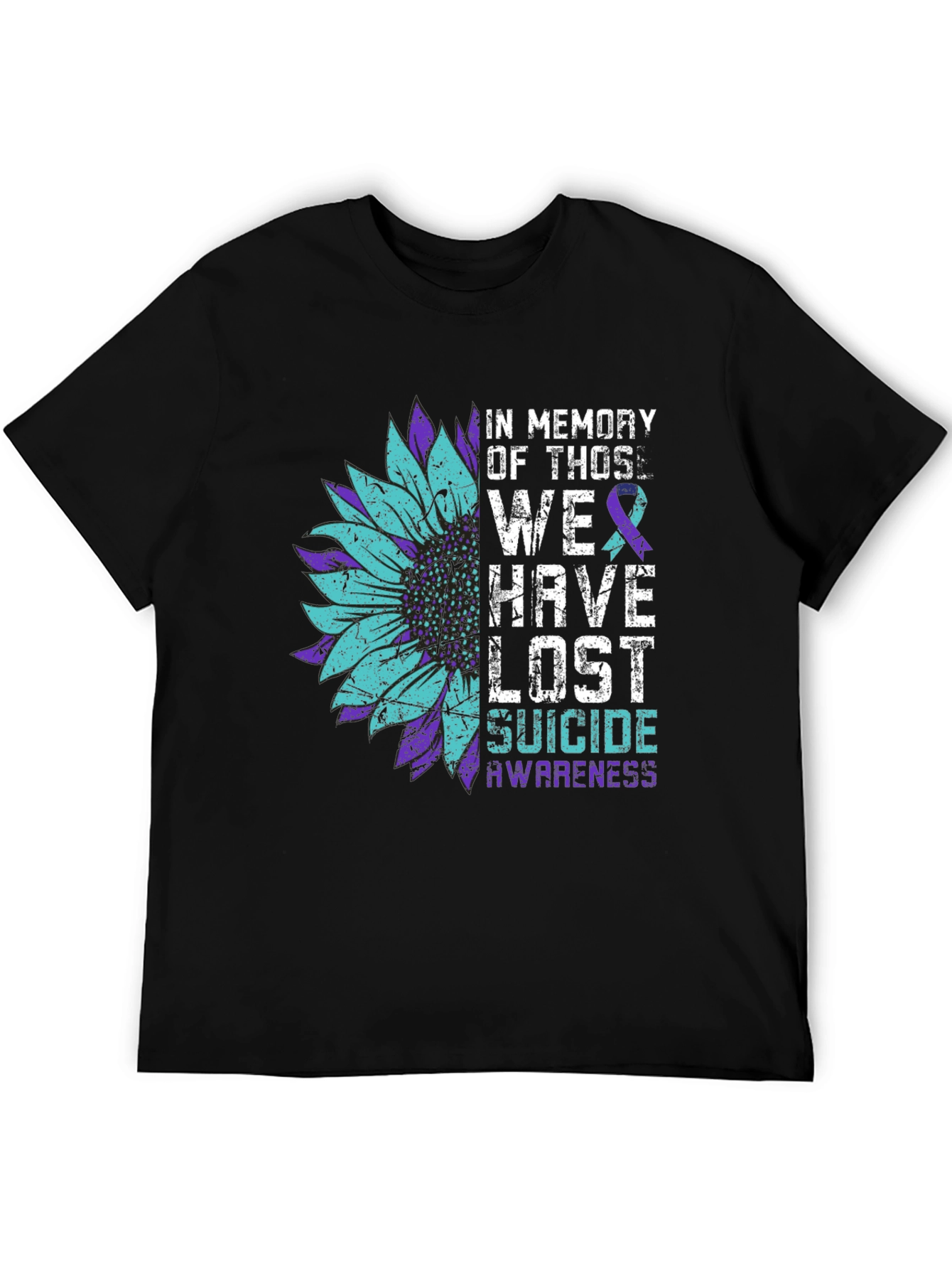 Suicide Awareness Sunflower Graphic Tee