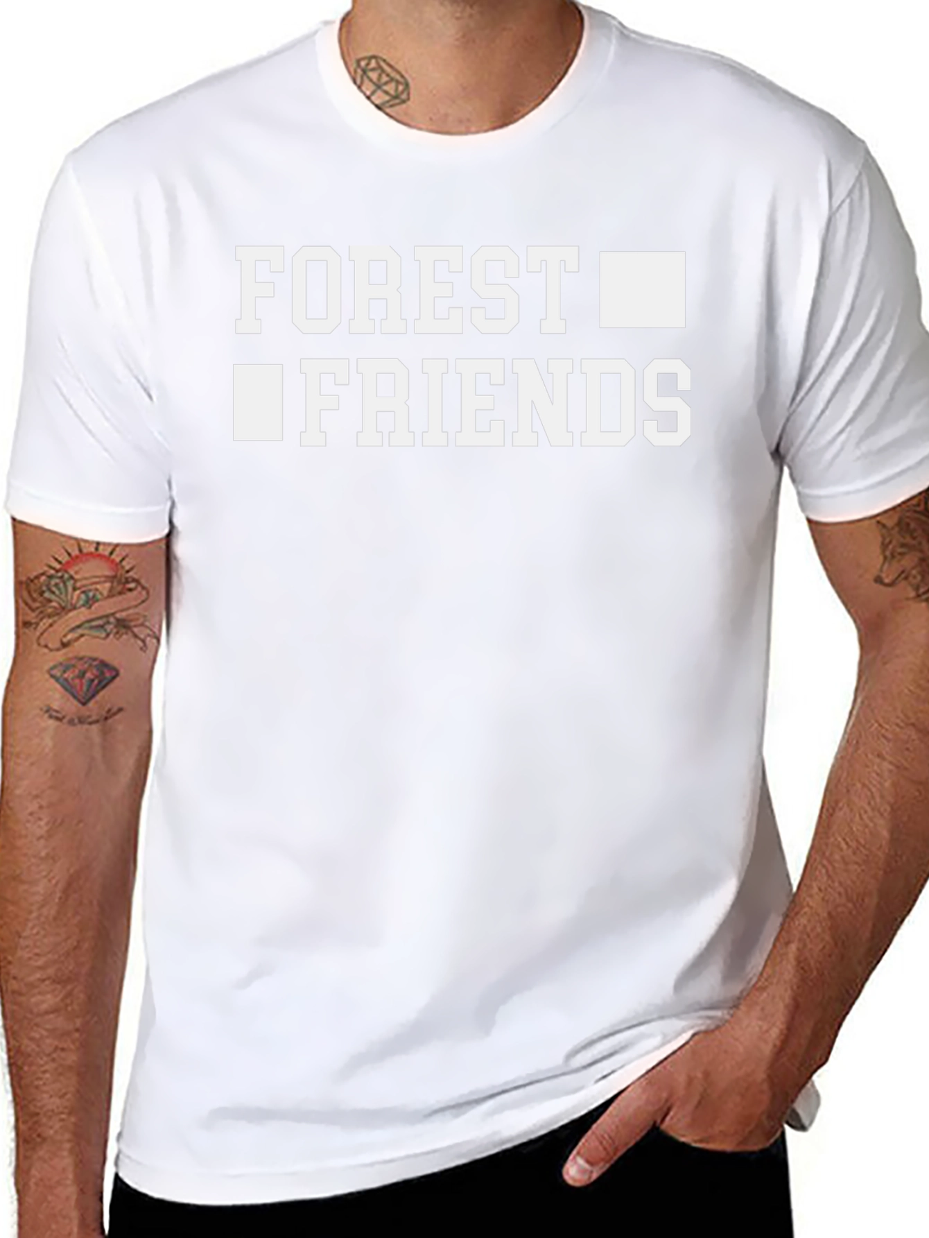 Forest Friends Graphic Tee - Black
