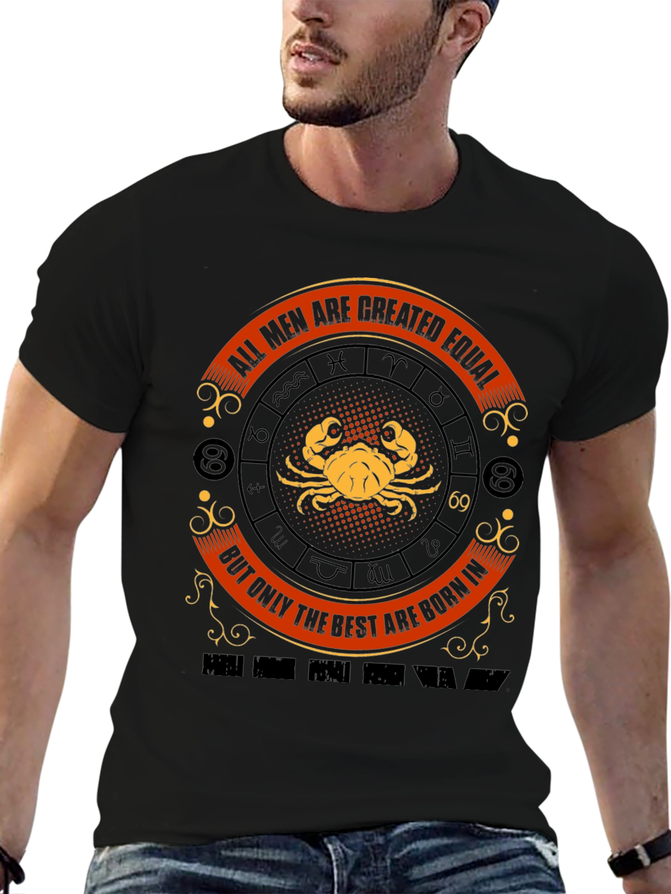 Cancer Zodiac T-Shirt - All Men Are Created Equal