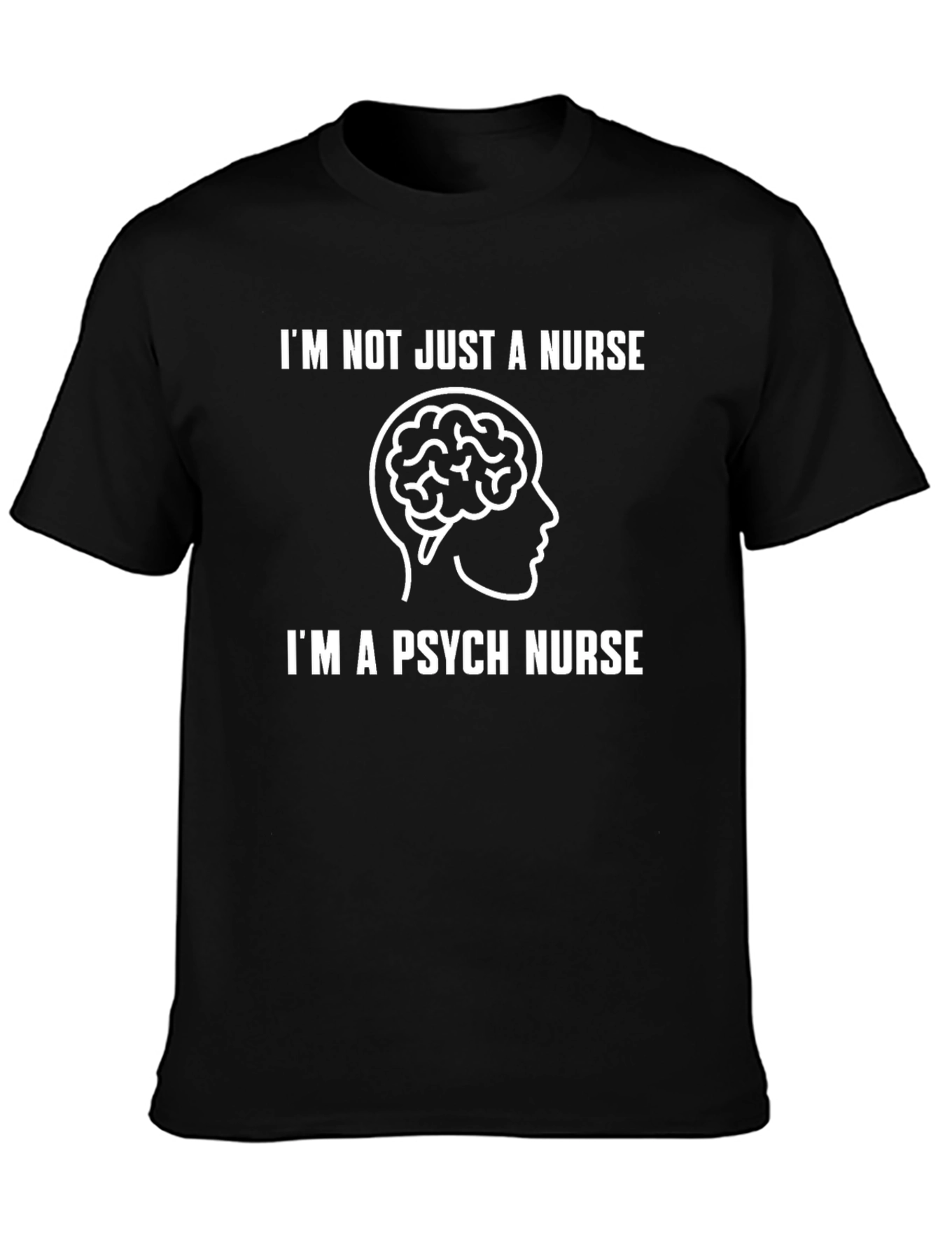 Psych Nurse T-Shirt - Brain Graphic Tee