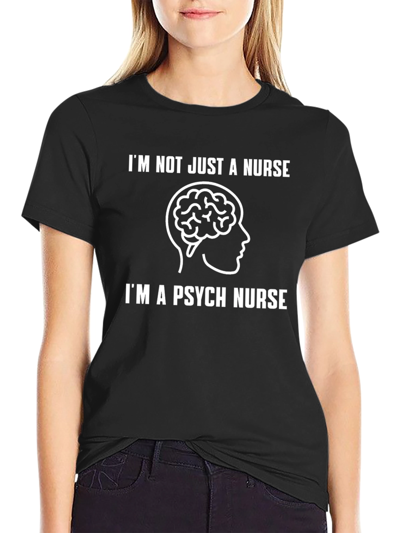 Psych Nurse T-Shirt - Brain Graphic Tee