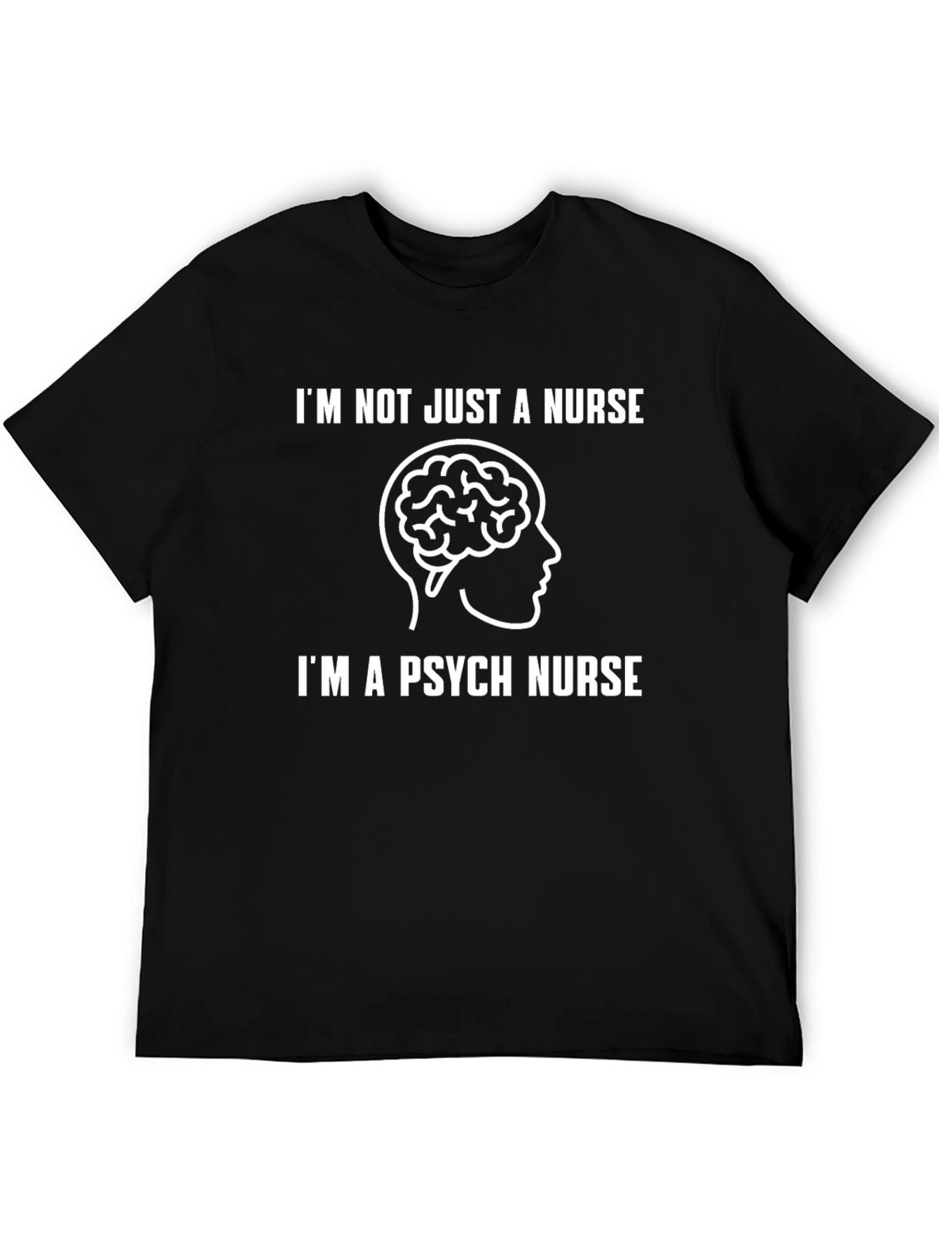 Psych Nurse T-Shirt - Brain Graphic Tee