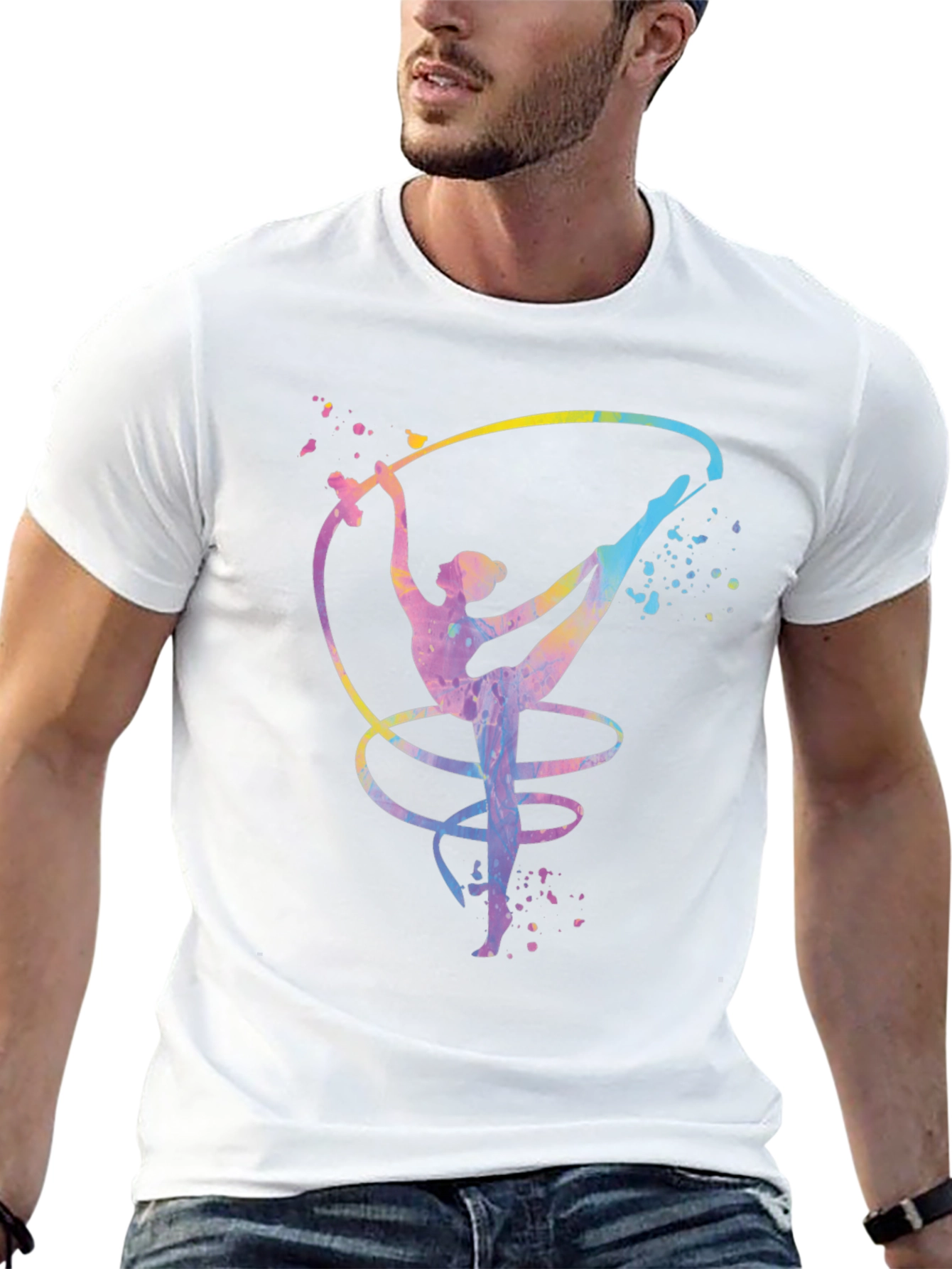 Gymnast Ribbon Black T-Shirt