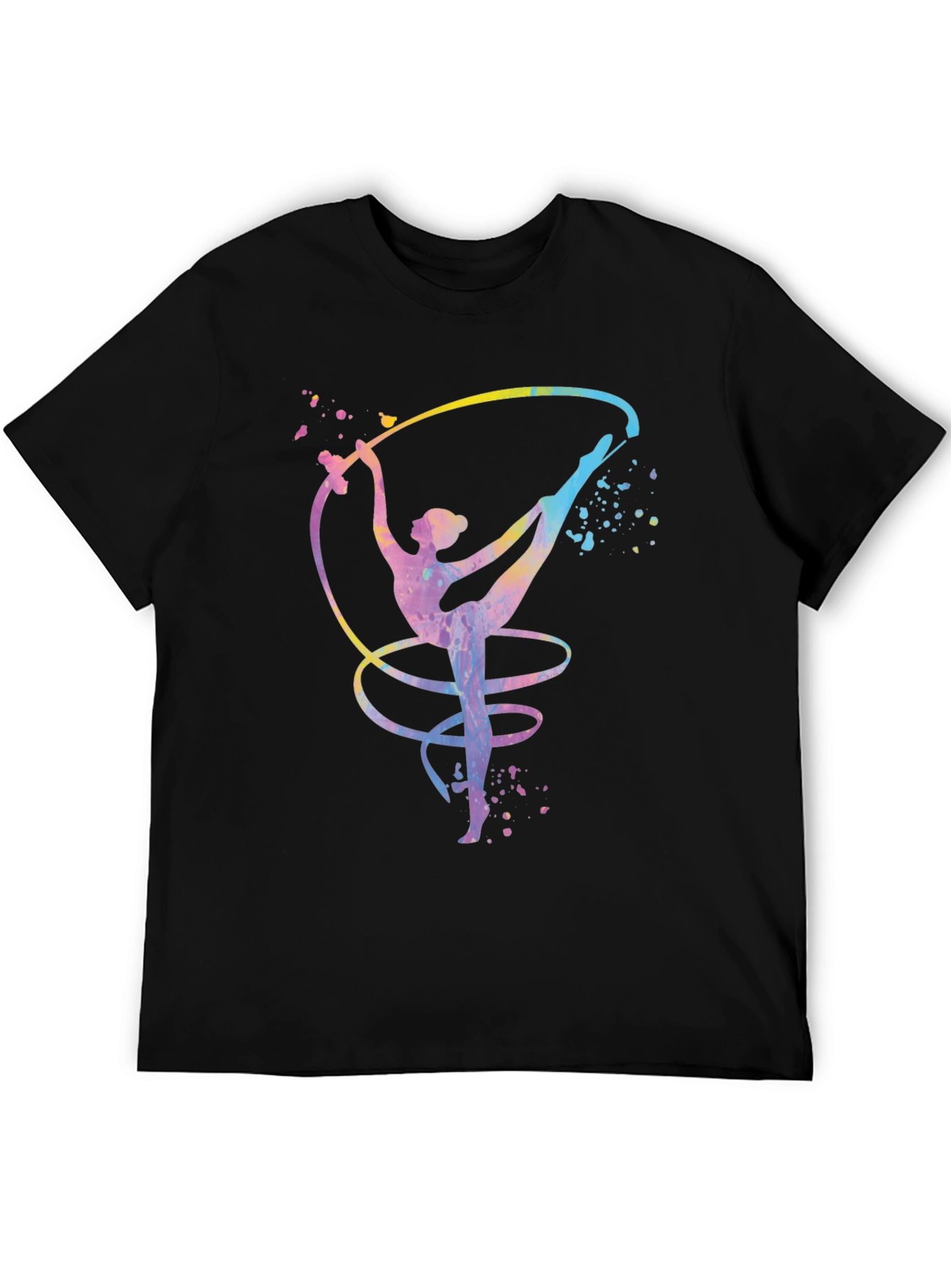 Gymnast Ribbon Black T-Shirt