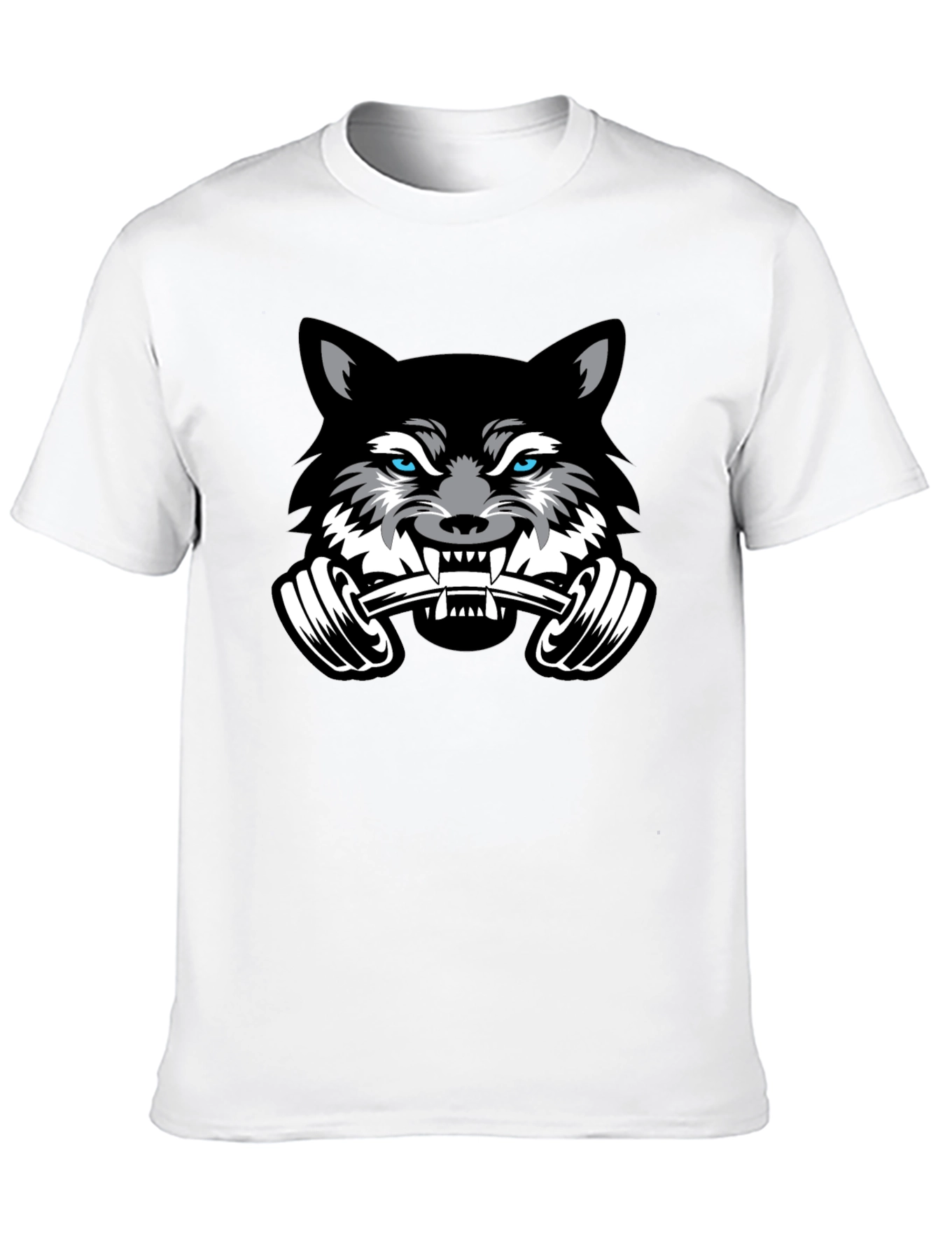 Wolf Gym T-Shirt - Black - Weightlifting Beast
