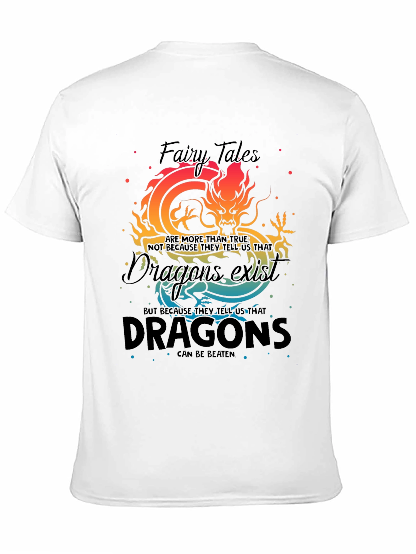 Fantasy Dragon Graphic Tee - Fairy Tales Dragon Exist