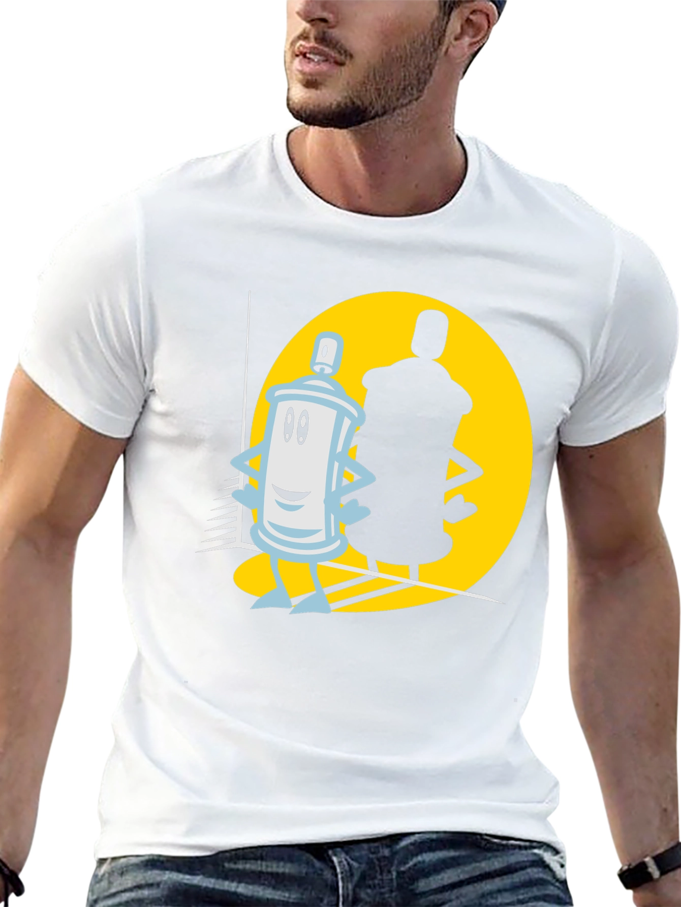 Cartoon Spray Paint Can T-Shirt