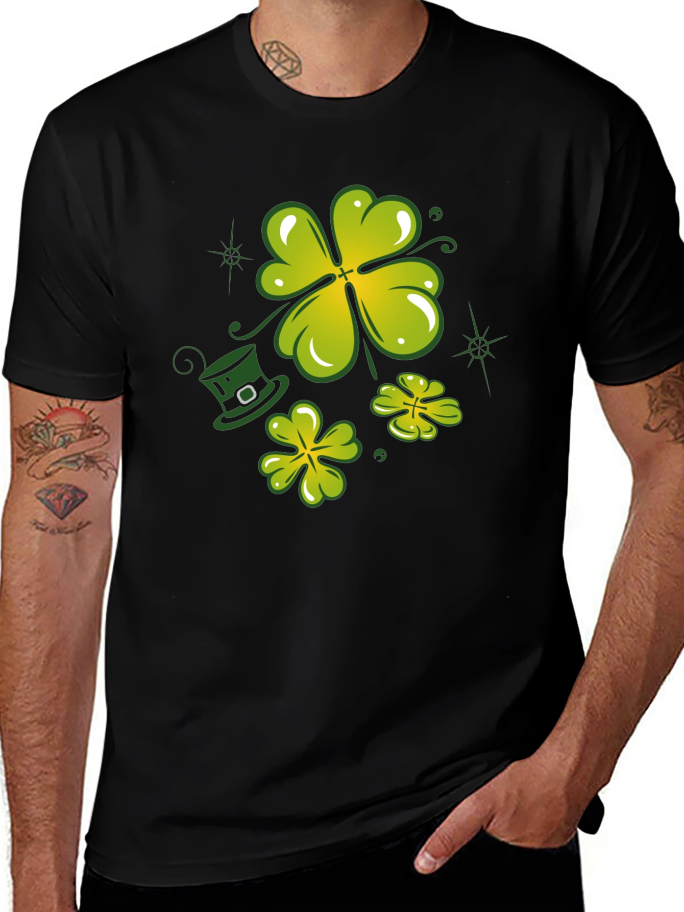 Lucky Clover Graphic Tee - St. Patricks Day Shirt