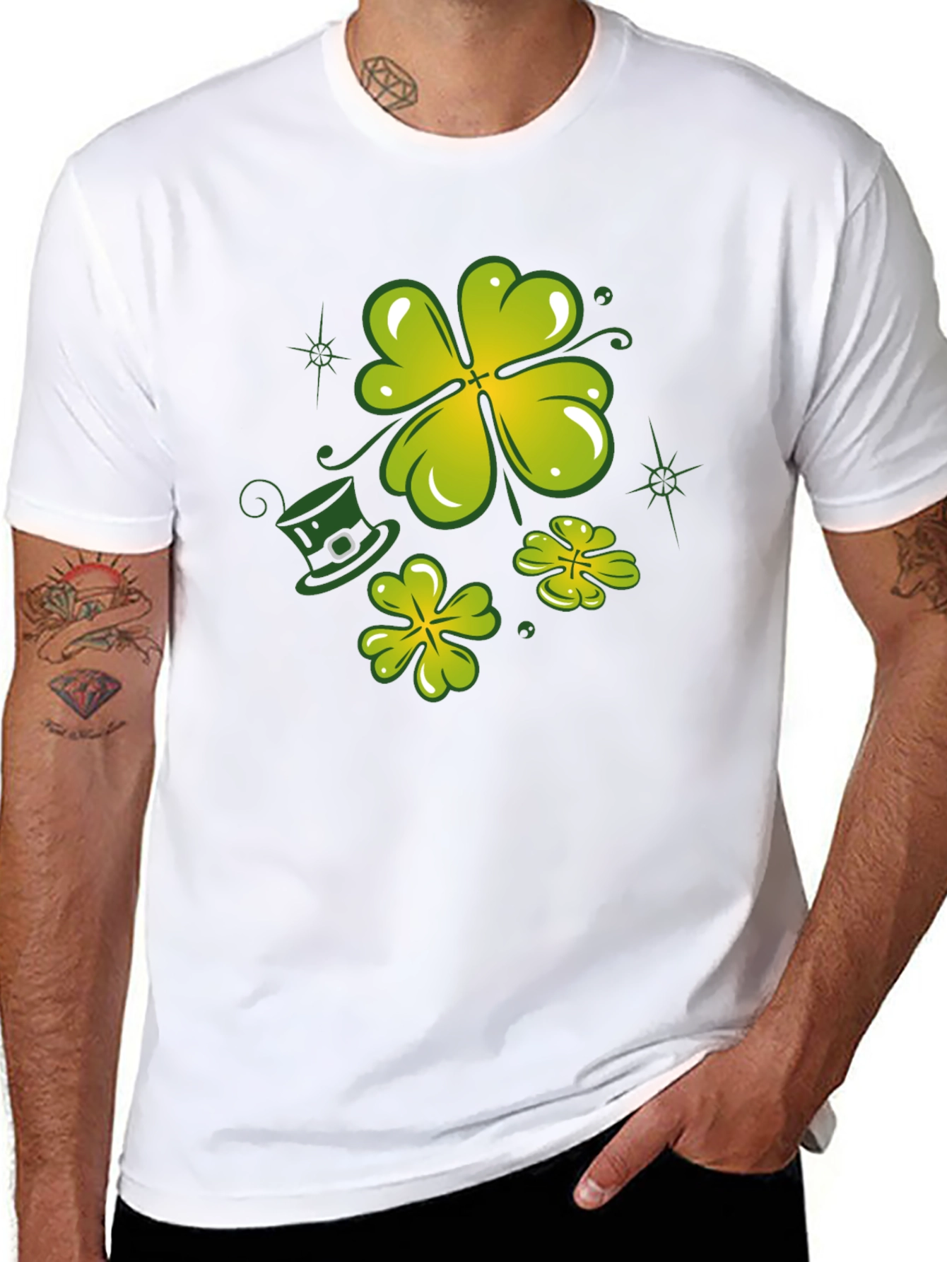 Lucky Clover Graphic Tee - St. Patricks Day Shirt