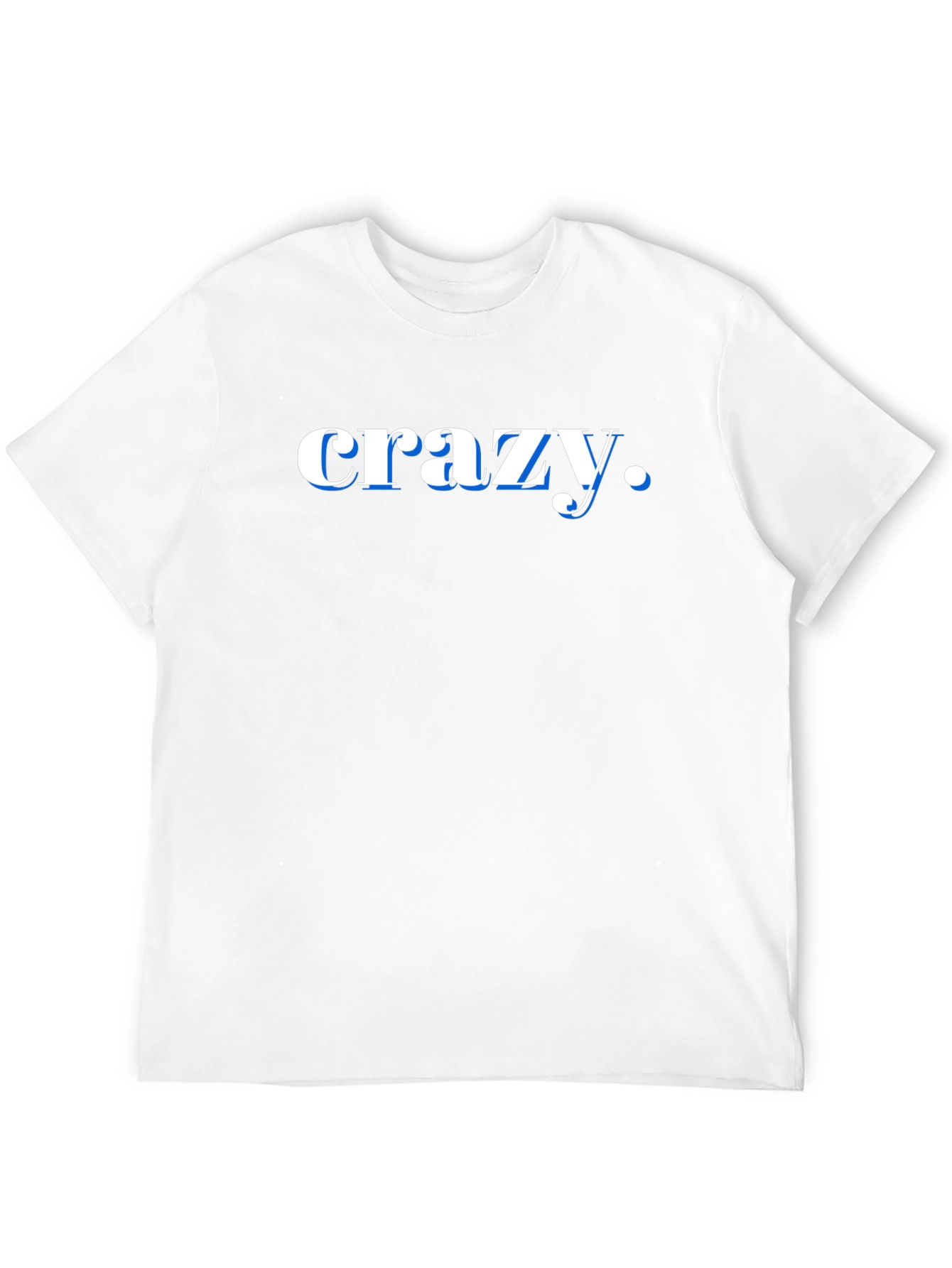 Crazy Graphic Print Black T-Shirt