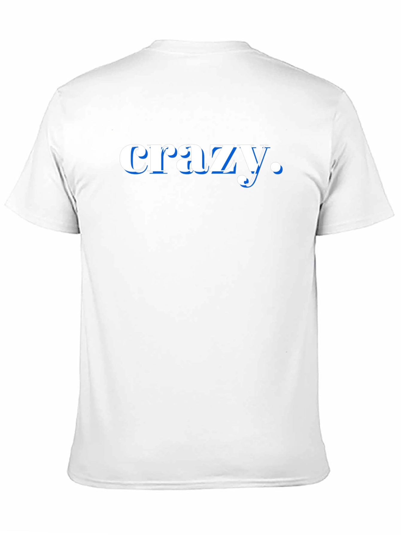 Crazy Graphic Print Black T-Shirt