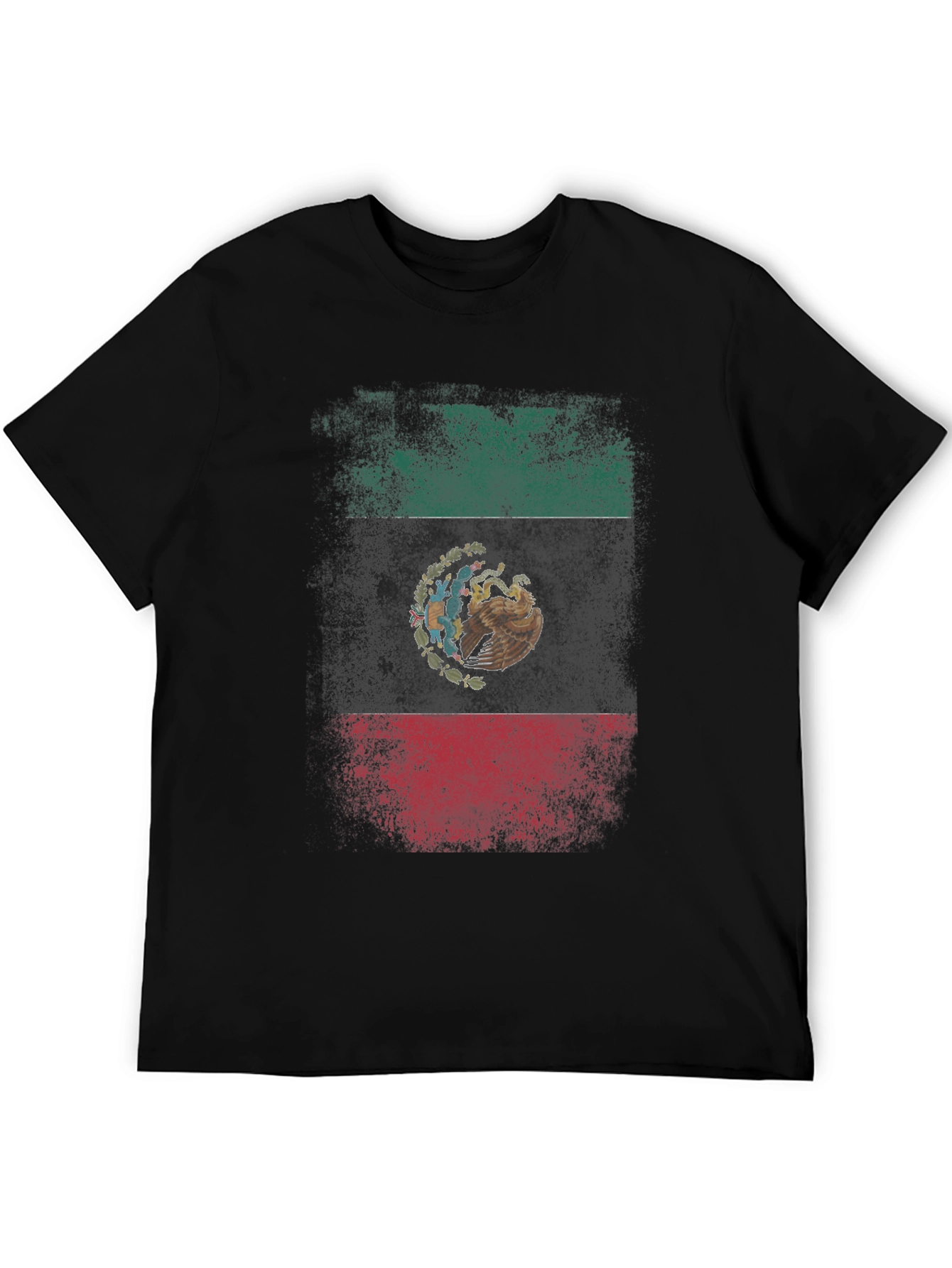 Mexico Flag Graphic T-Shirt - Black